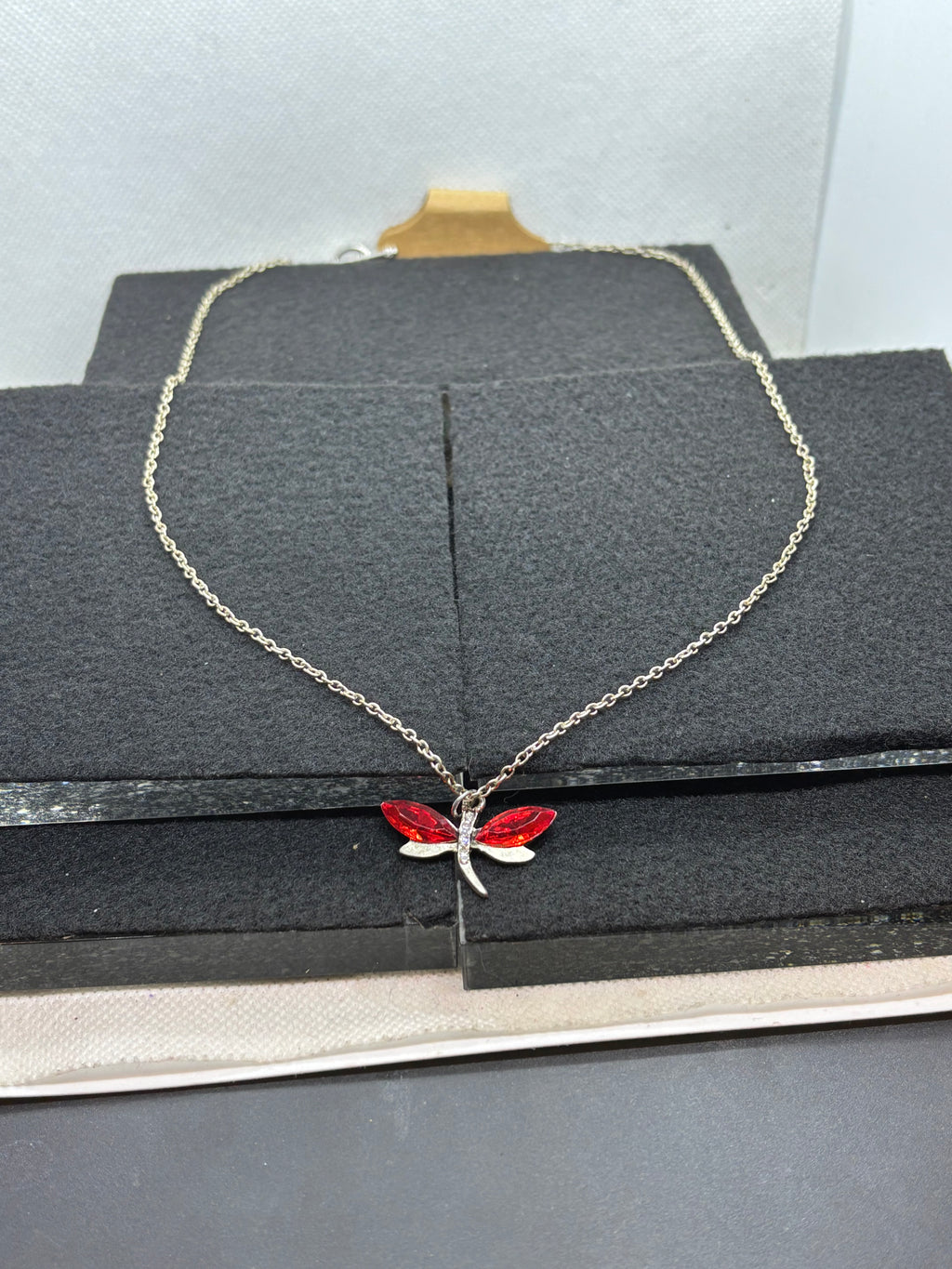 Red Dragonfly Necklace