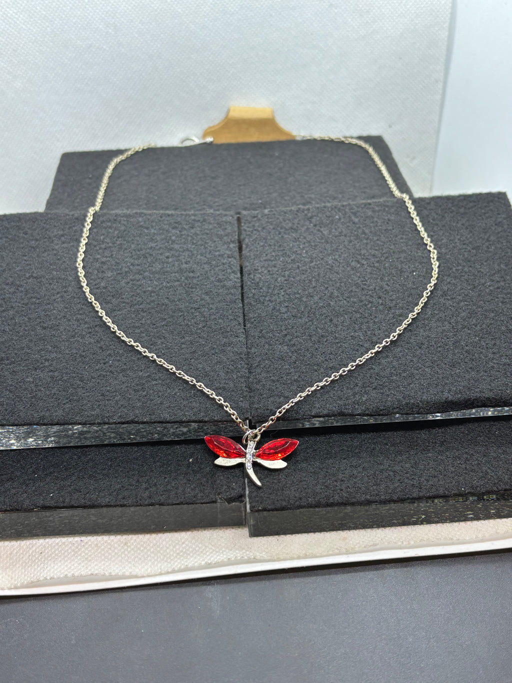 Red Dragonfly Necklace