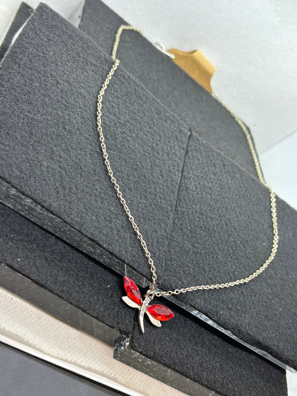 Red Dragonfly Necklace