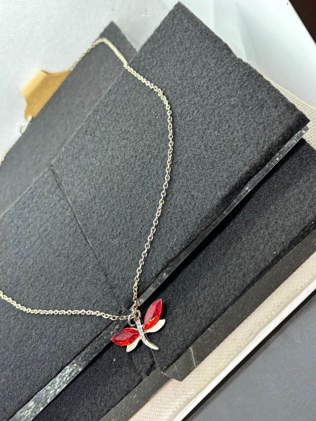 Red Dragonfly Necklace