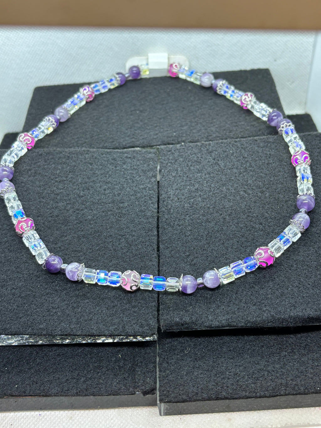 Purple Beaded Necklace