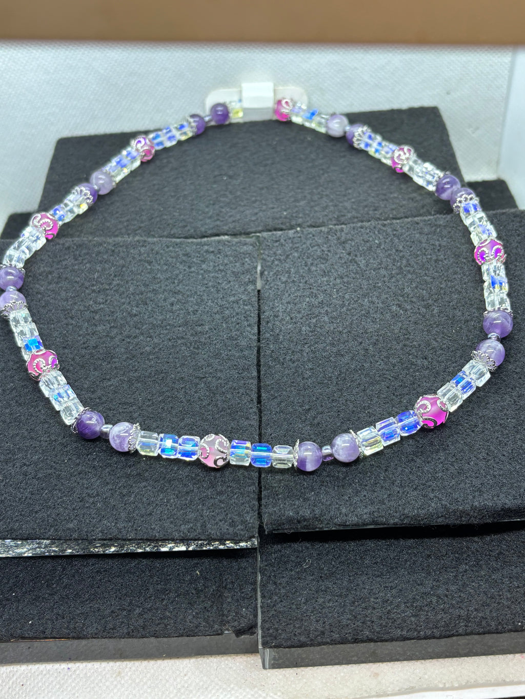 Purple Beaded Necklace
