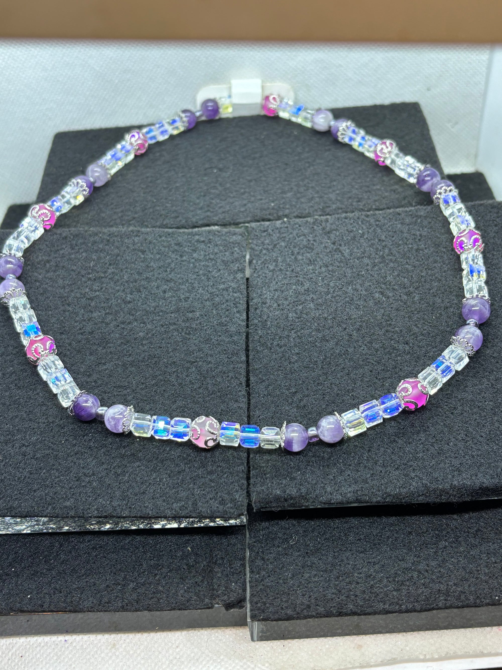 Purple Beaded Necklace
