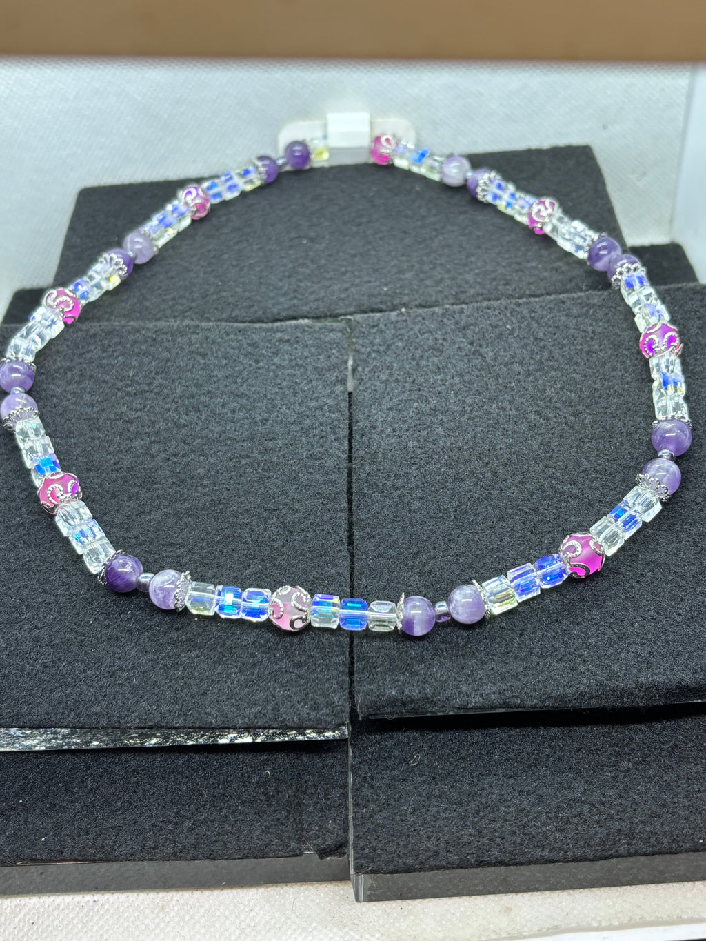 Purple Beaded Necklace