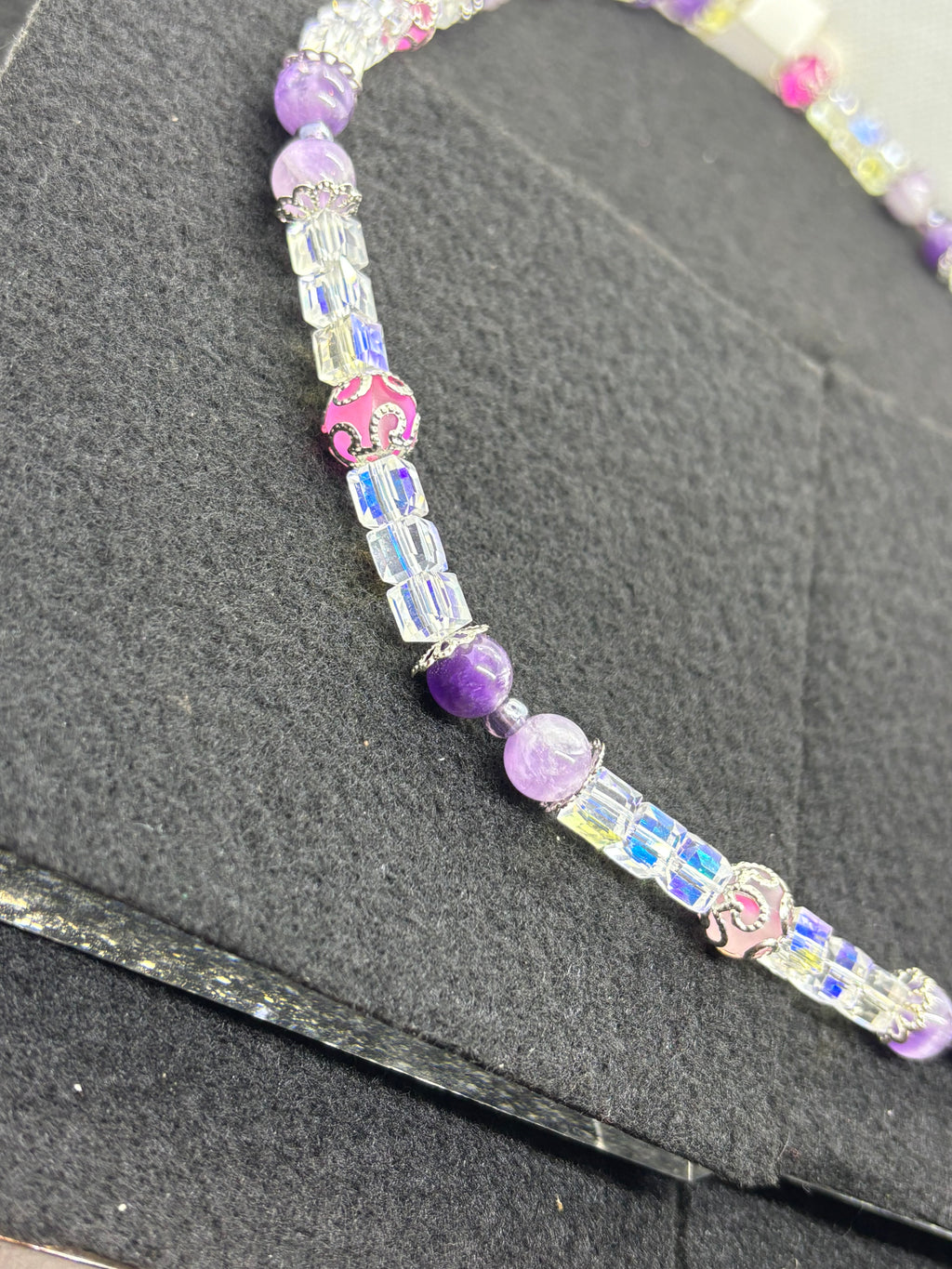 Purple Beaded Necklace
