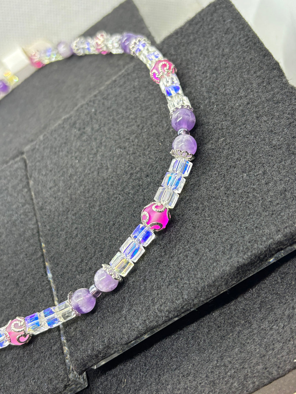 Purple Beaded Necklace