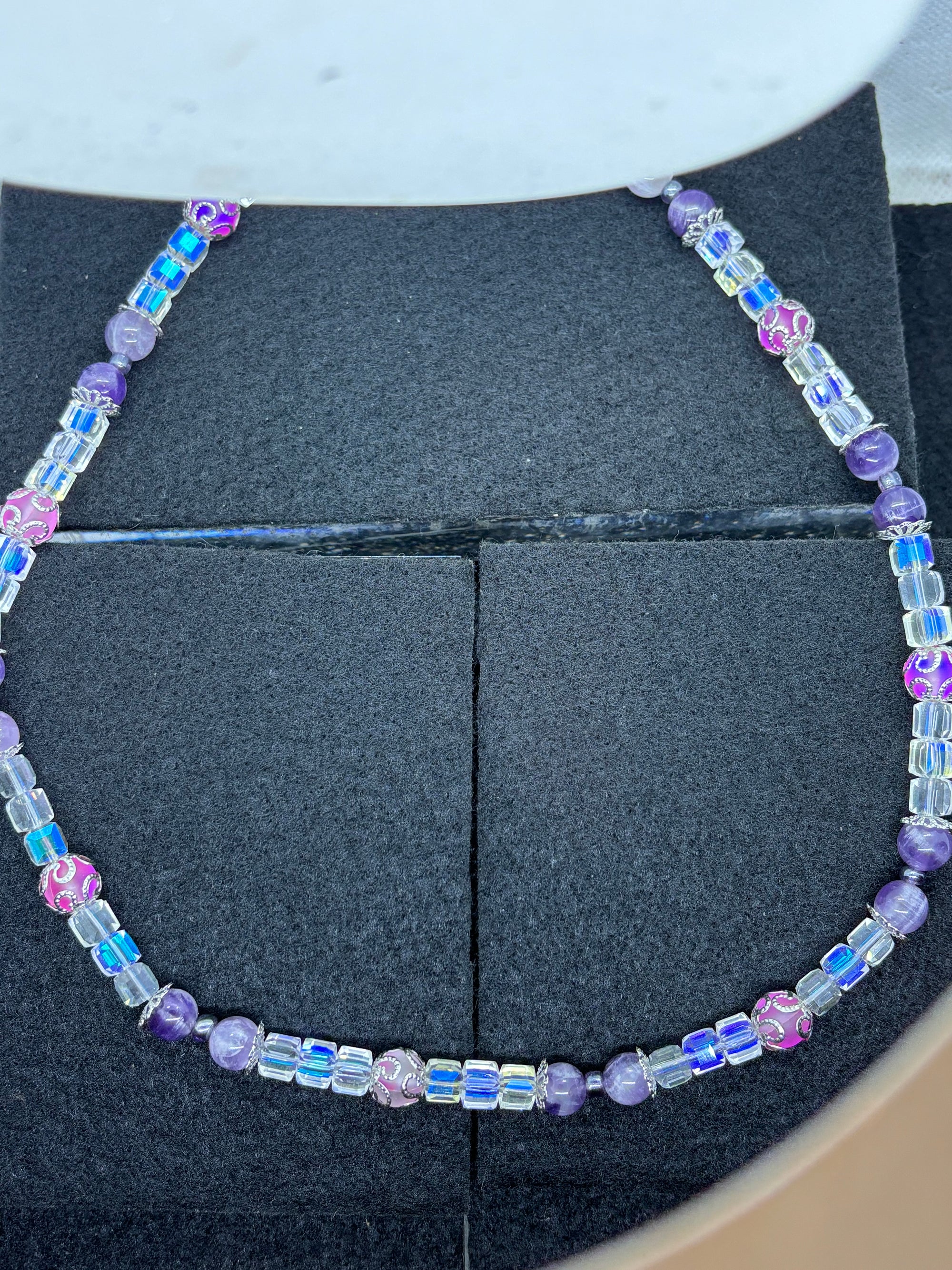 Purple Beaded Necklace