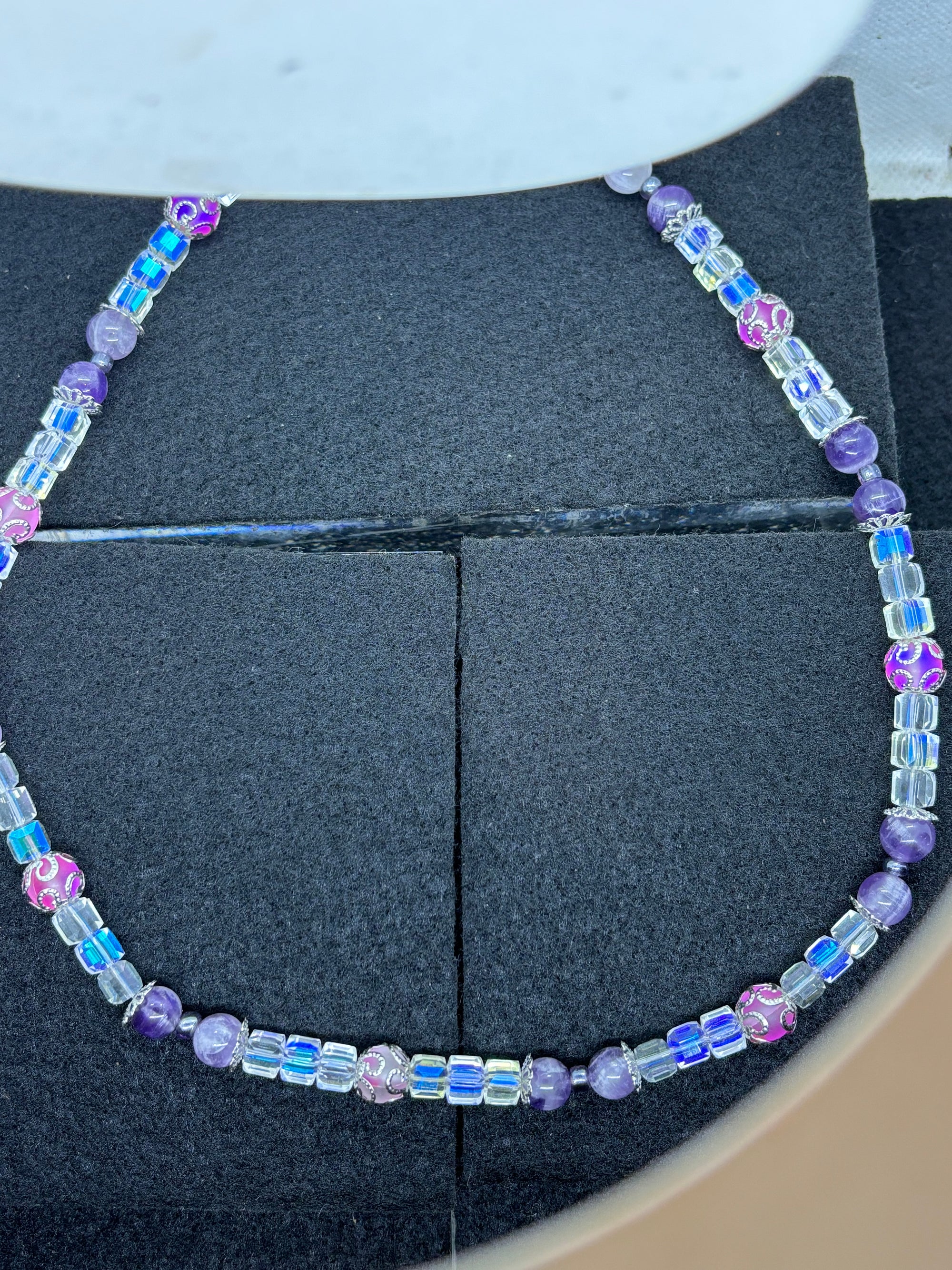 Purple Beaded Necklace