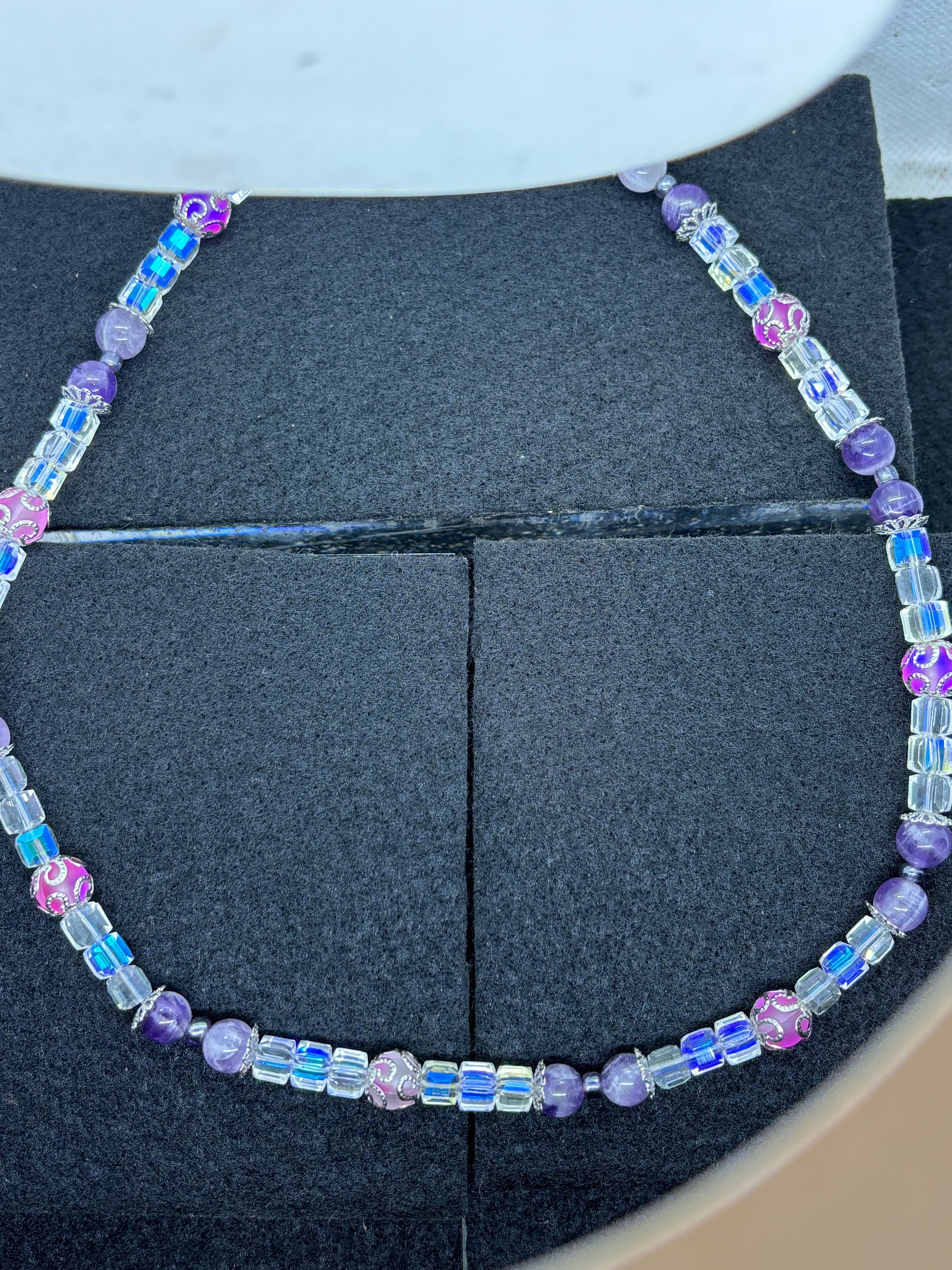 Purple Beaded Necklace