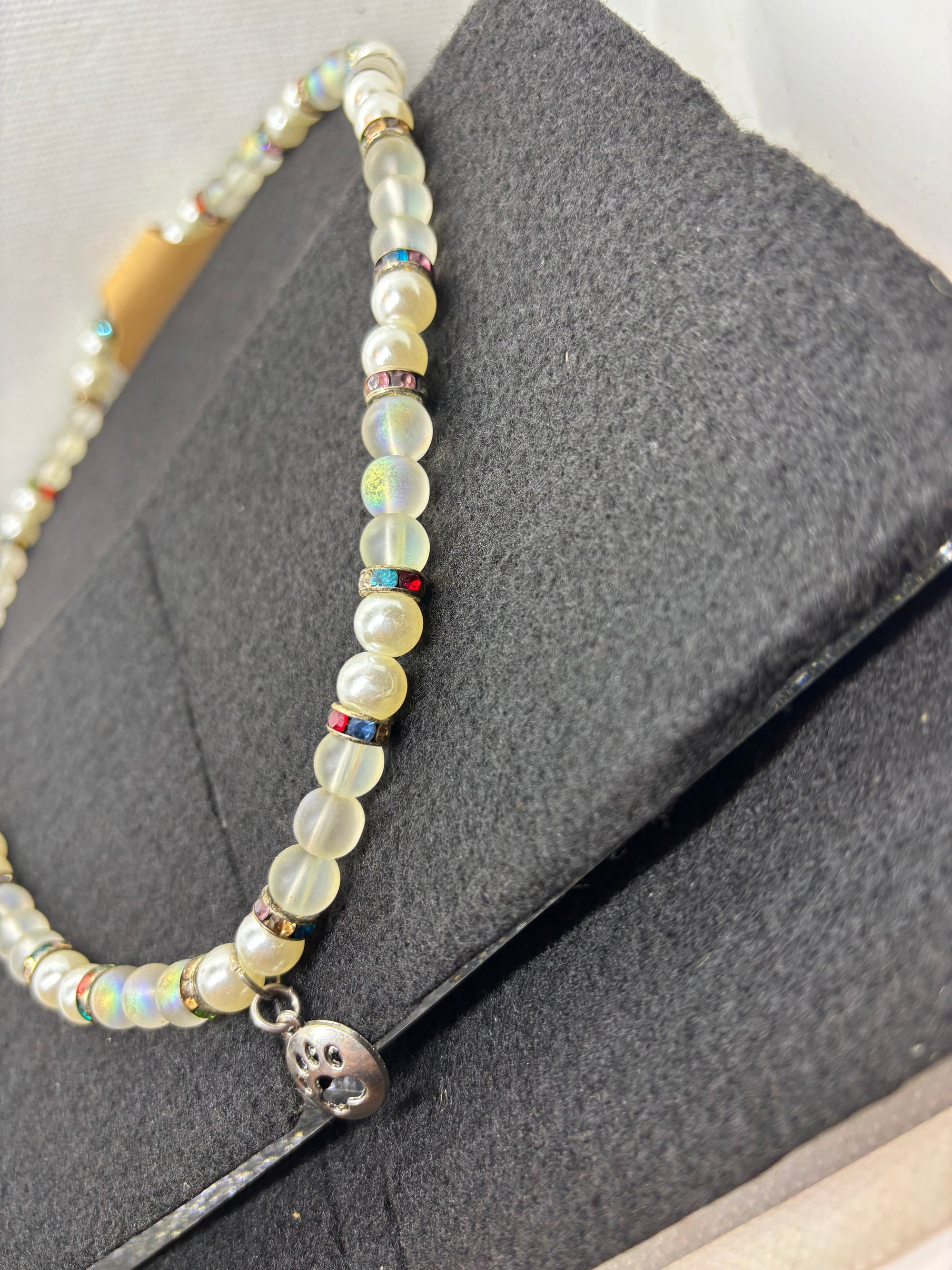 Paw Print Beaded Necklace