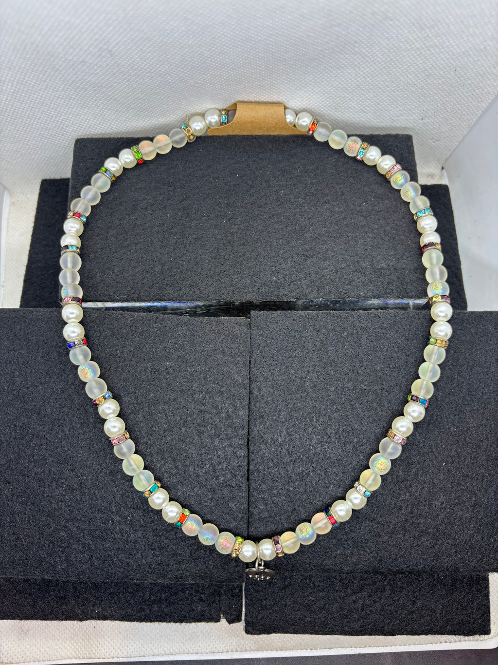 Paw Print Beaded Necklace