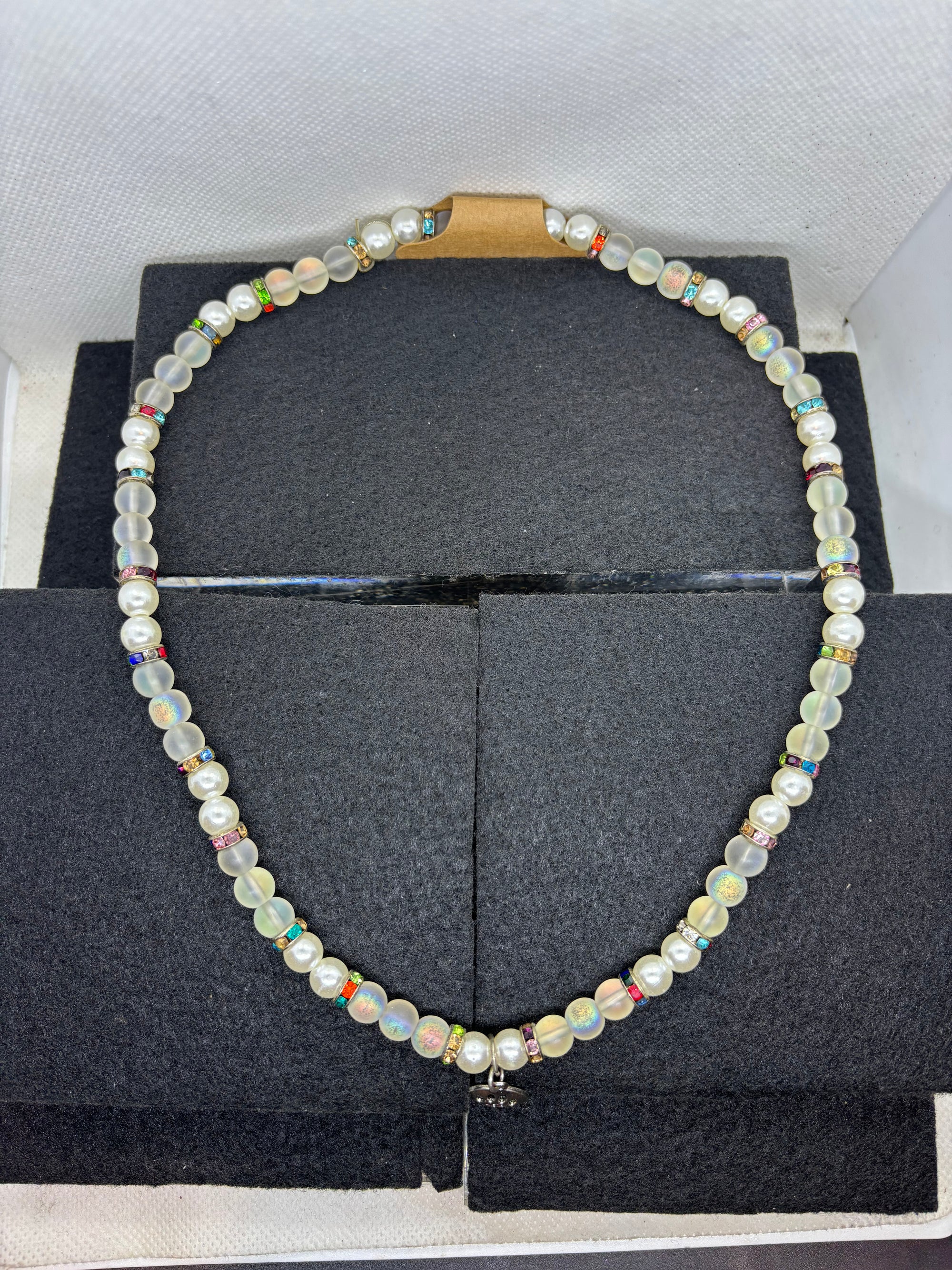 Paw Print Beaded Necklace