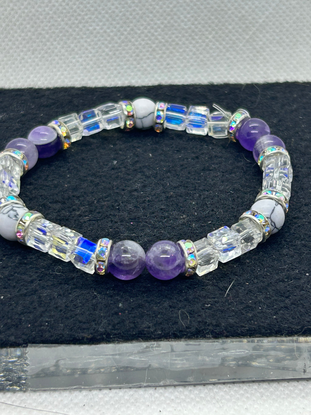 Howl Lite and Purple Beaded Bracelet
