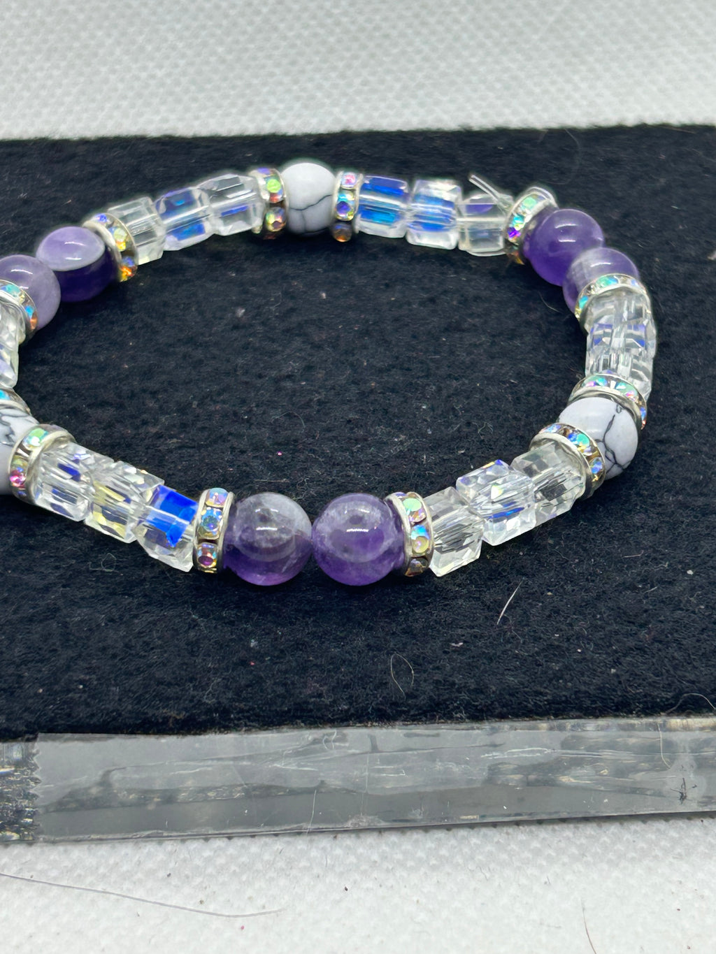 Howl Lite and Purple Beaded Bracelet