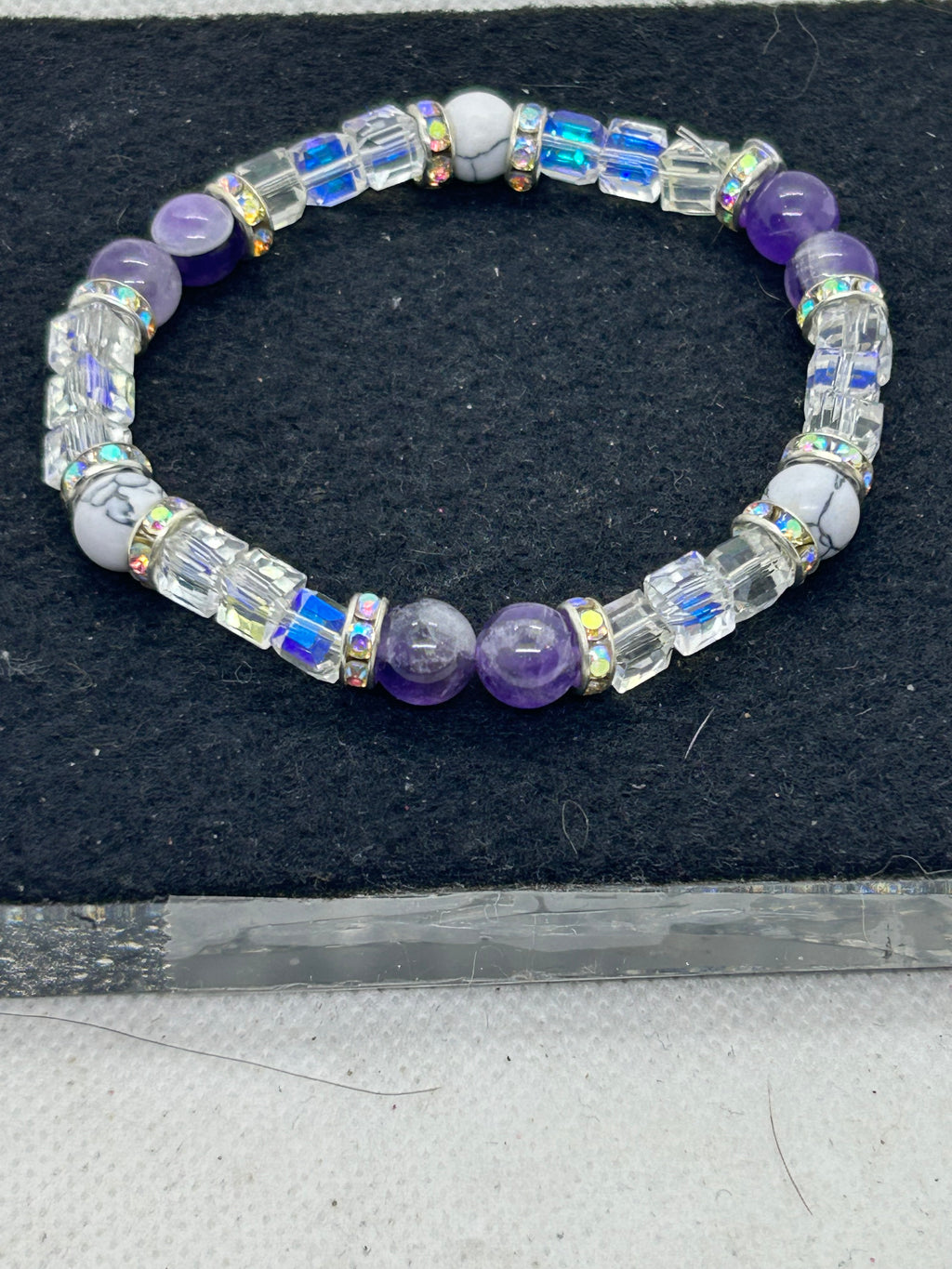 Howl Lite and Purple Beaded Bracelet