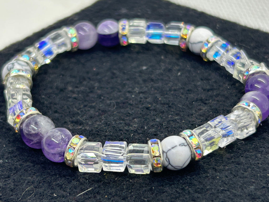 Howl Lite and Purple Beaded Bracelet
