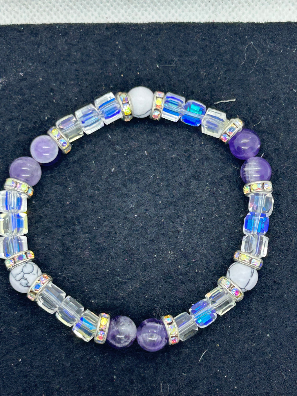 Howl Lite and Purple Beaded Bracelet
