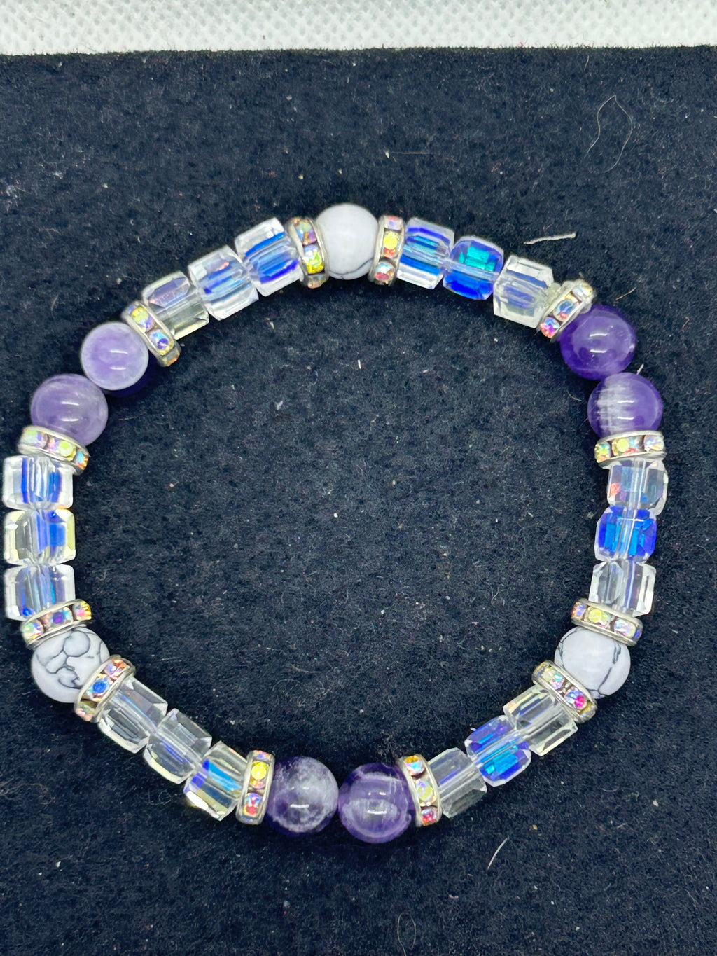 Howl Lite and Purple Beaded Bracelet