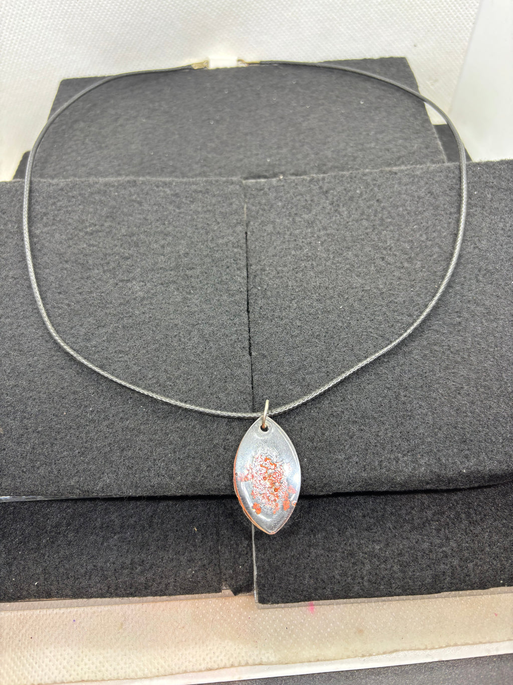 Dried Orange Flower Necklace
