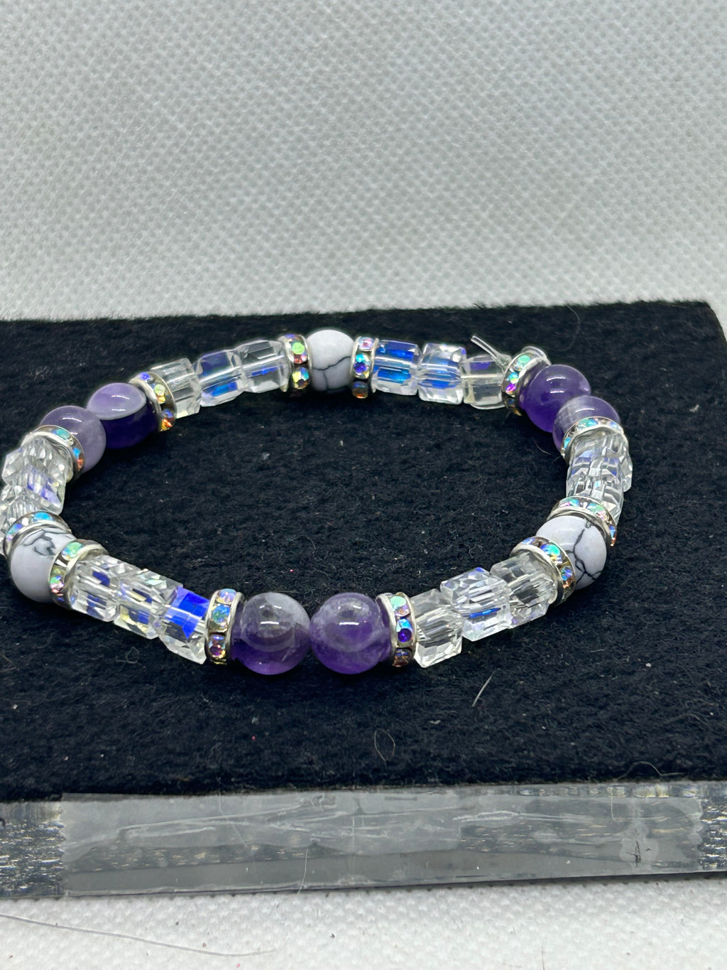 Howl Lite and Purple Beaded Bracelet
