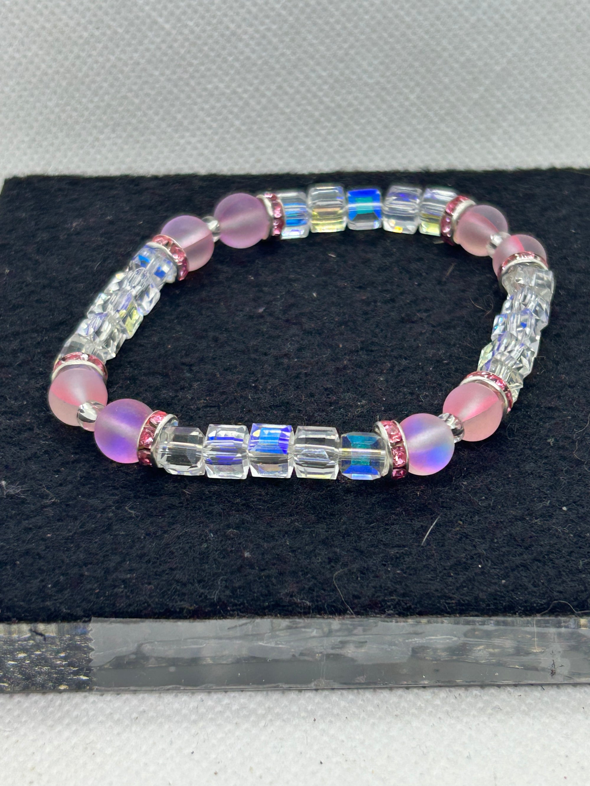 Pink Mermaid Beaded Bracelet