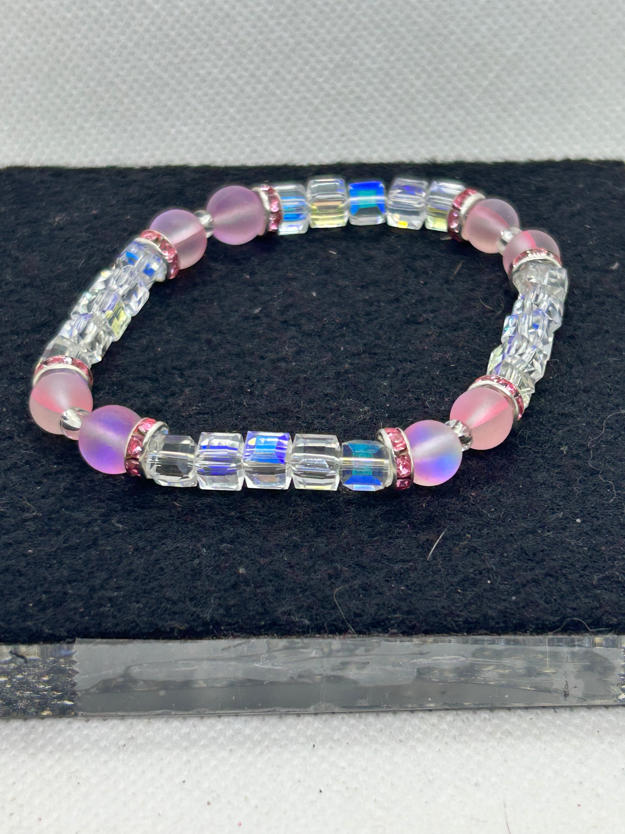 Pink Mermaid Beaded Bracelet
