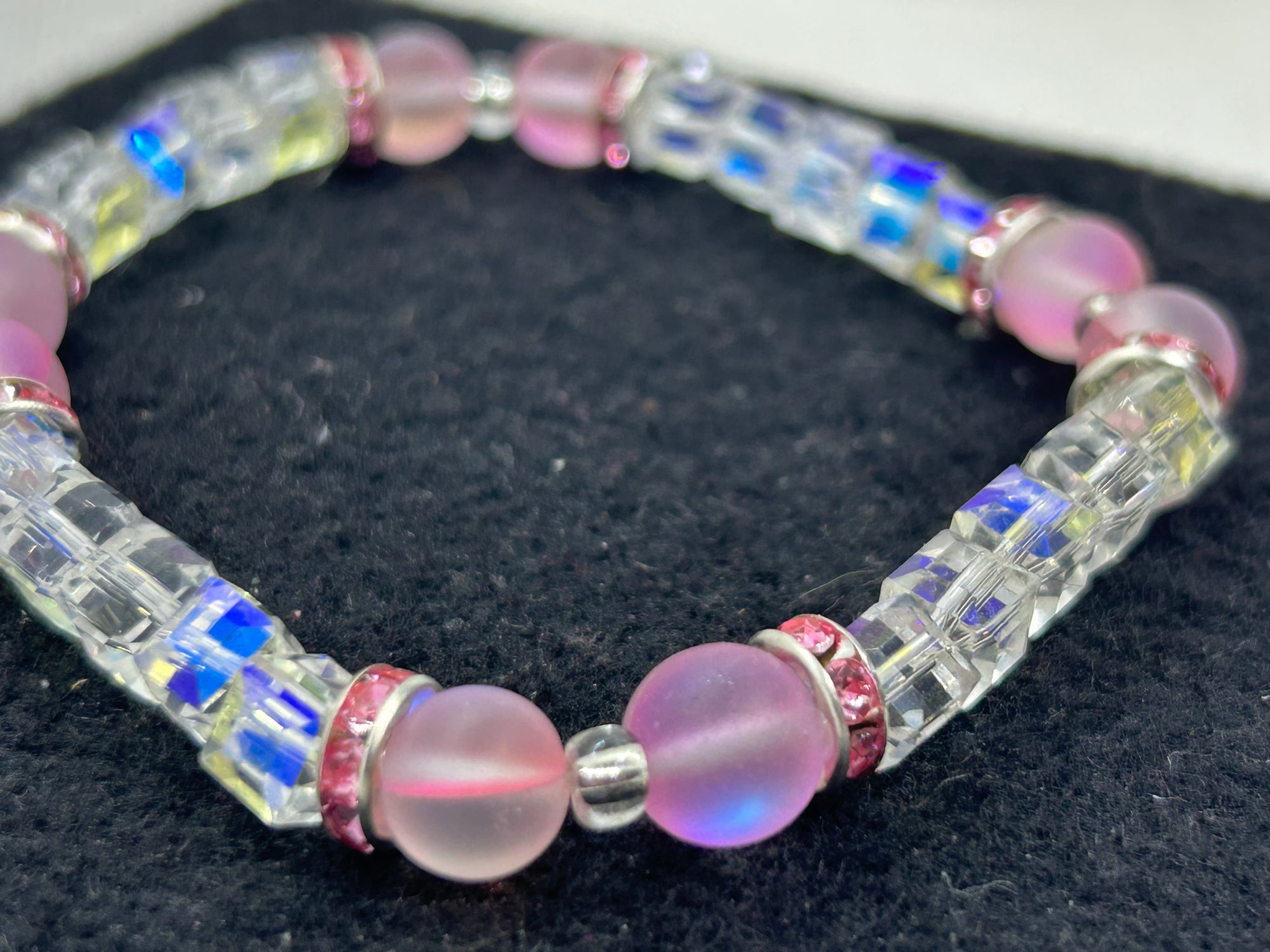 Pink Mermaid Beaded Bracelet