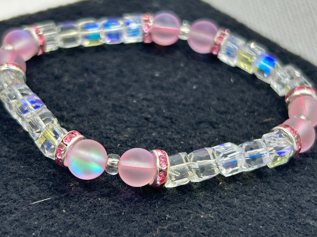 Pink Mermaid Beaded Bracelet