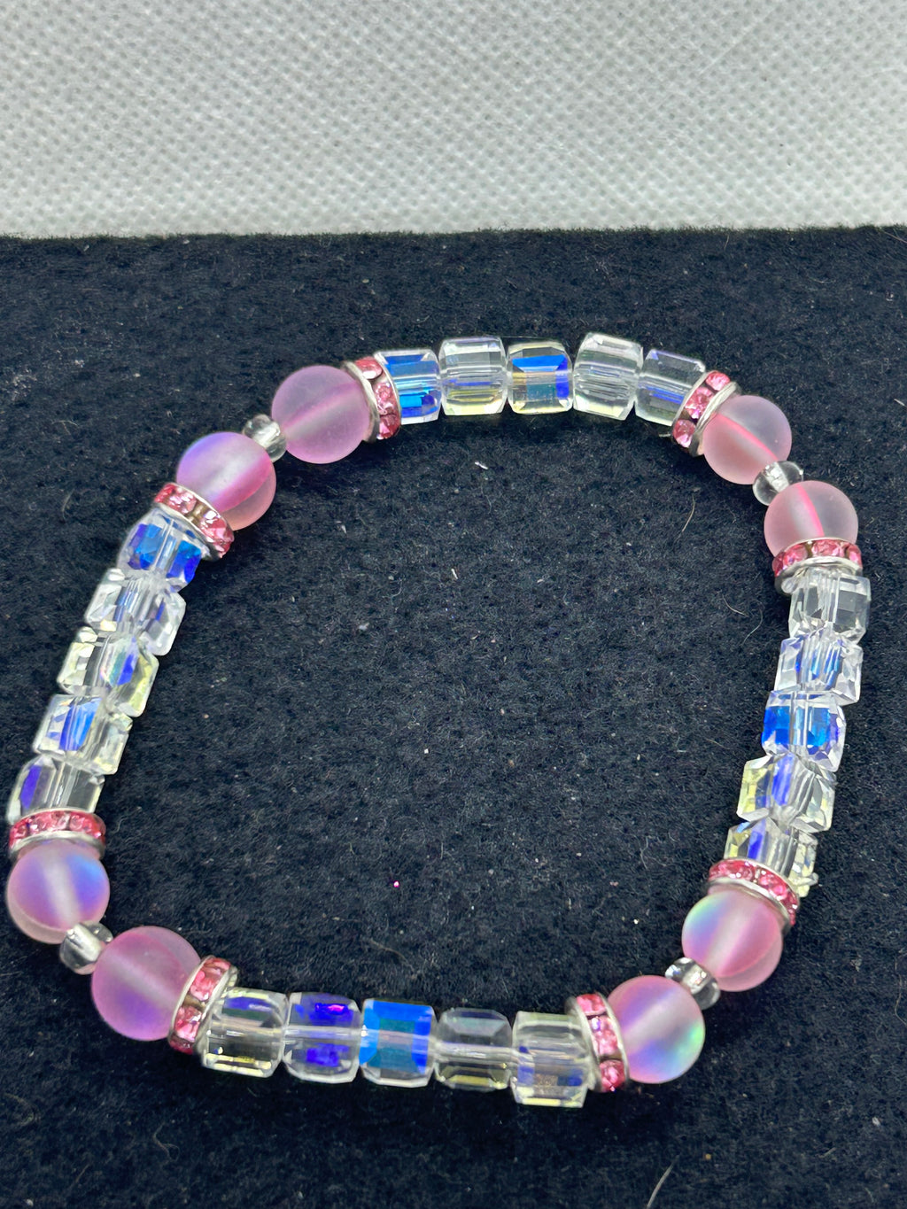 Pink Mermaid Beaded Bracelet