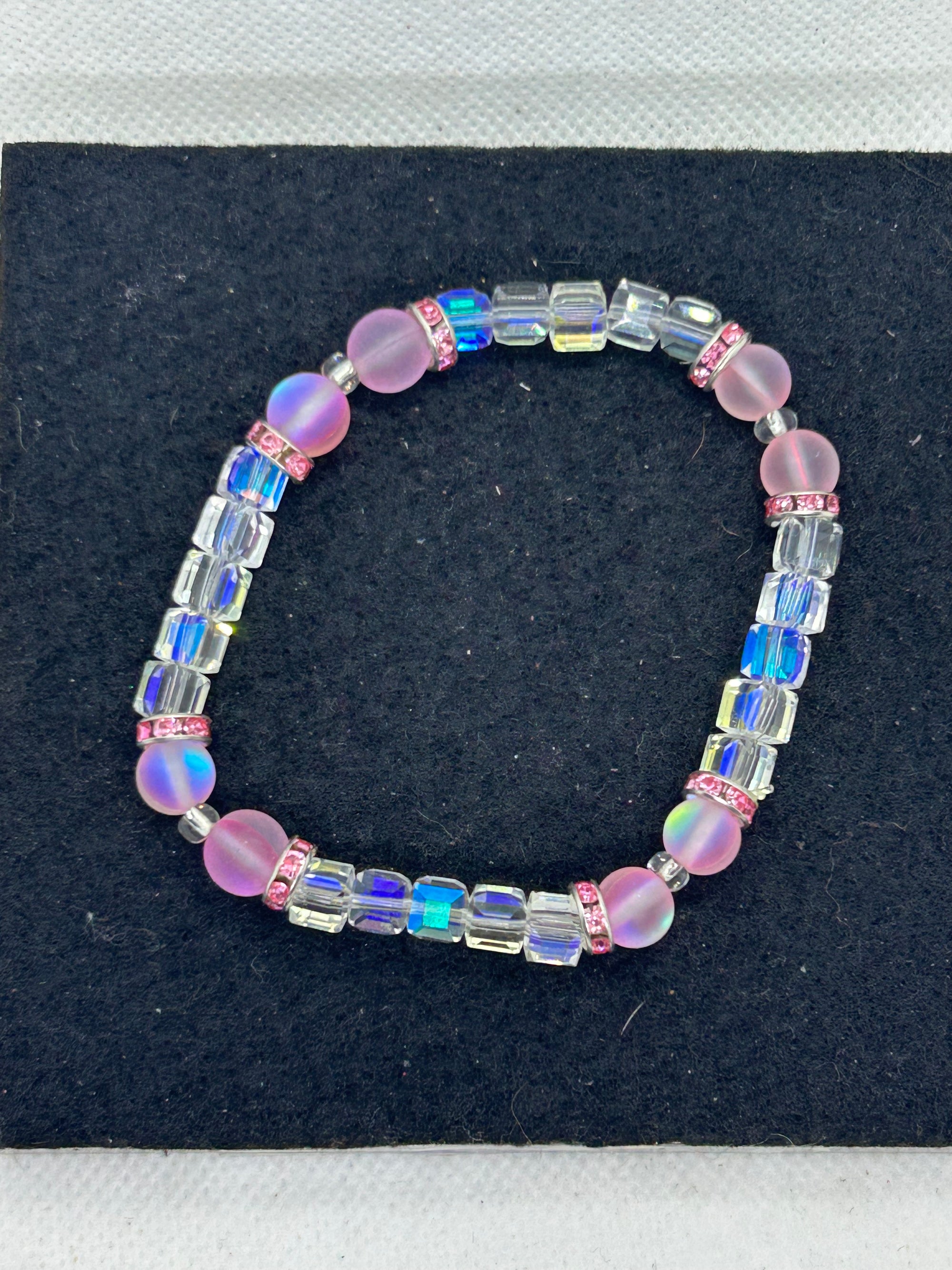 Pink Mermaid Beaded Bracelet