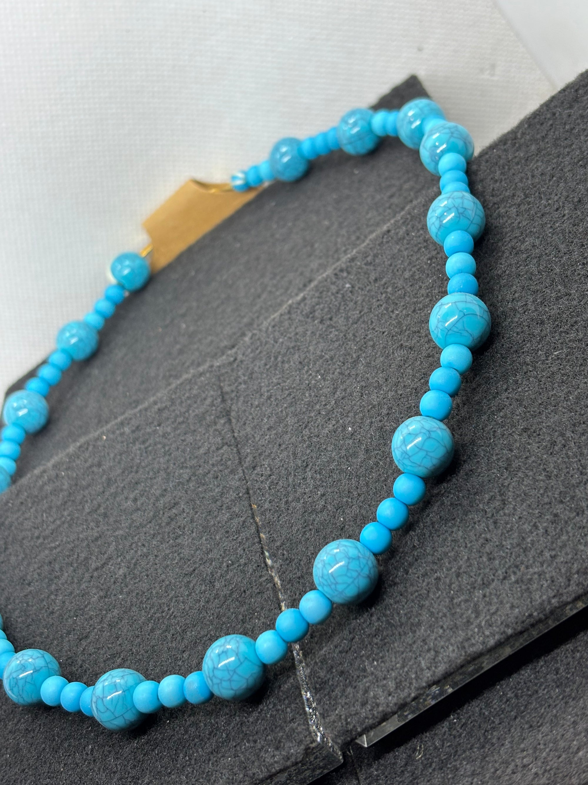 Blue Beaded Necklace