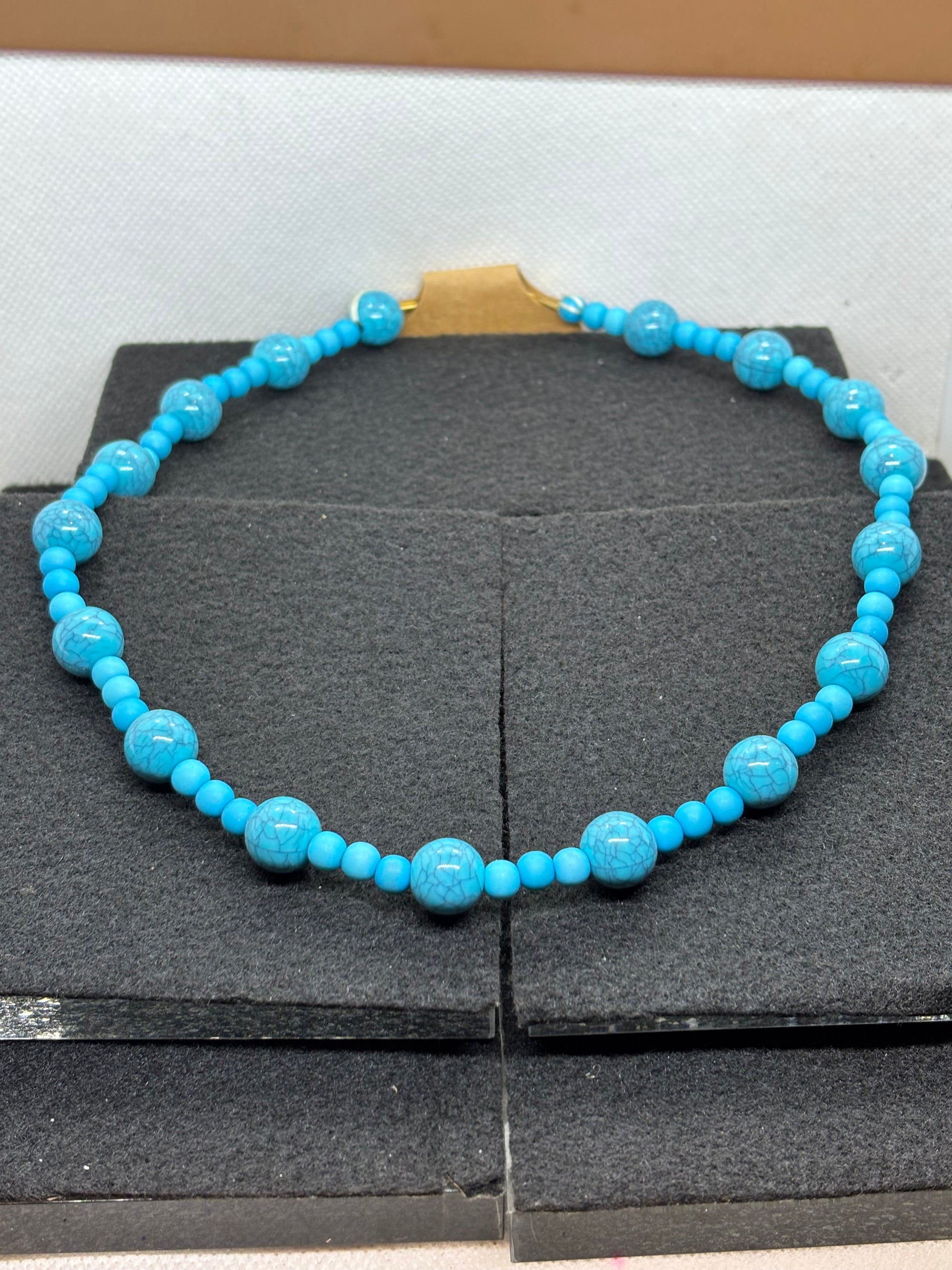 Blue Beaded Necklace