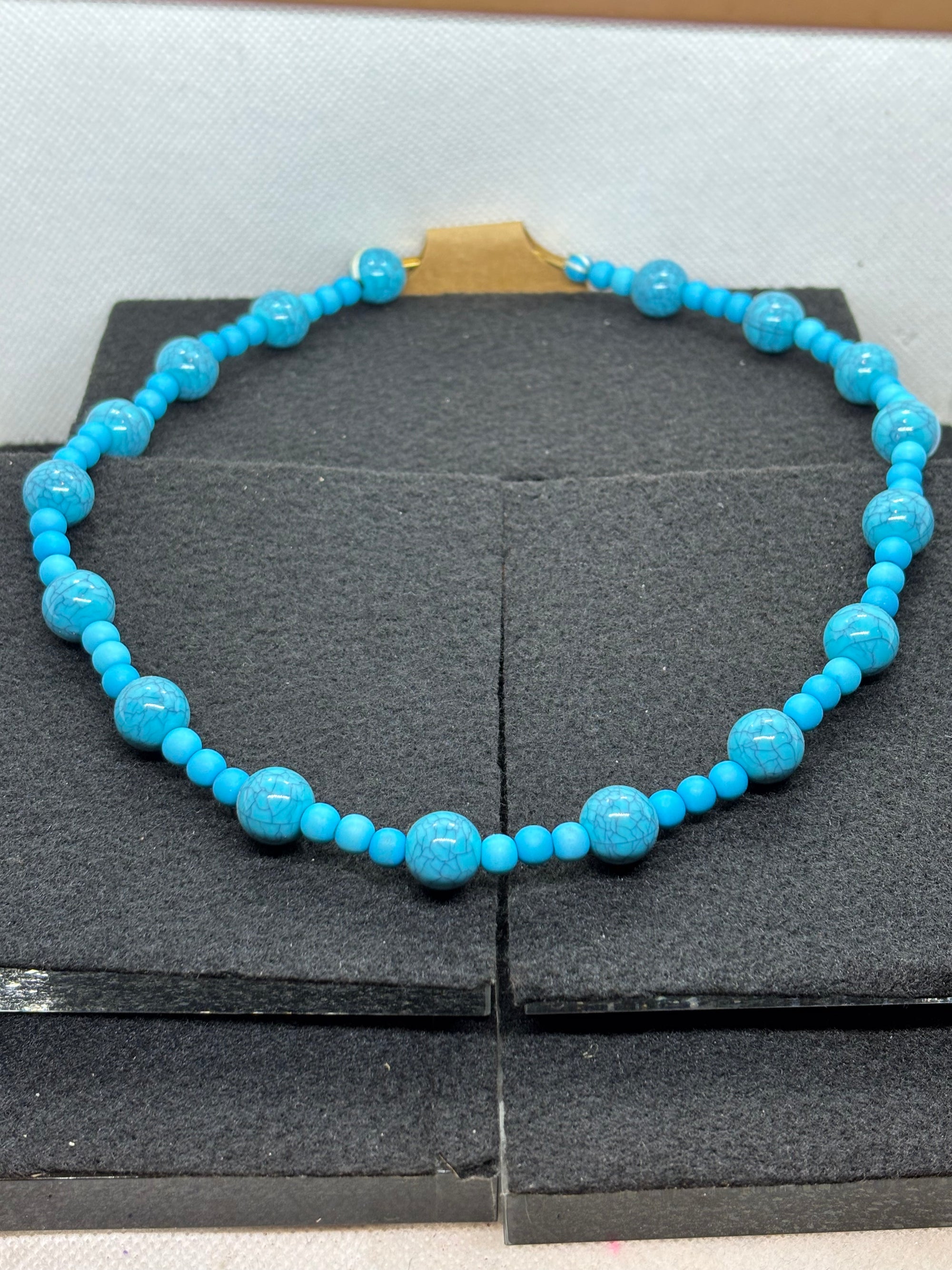 Blue Beaded Necklace