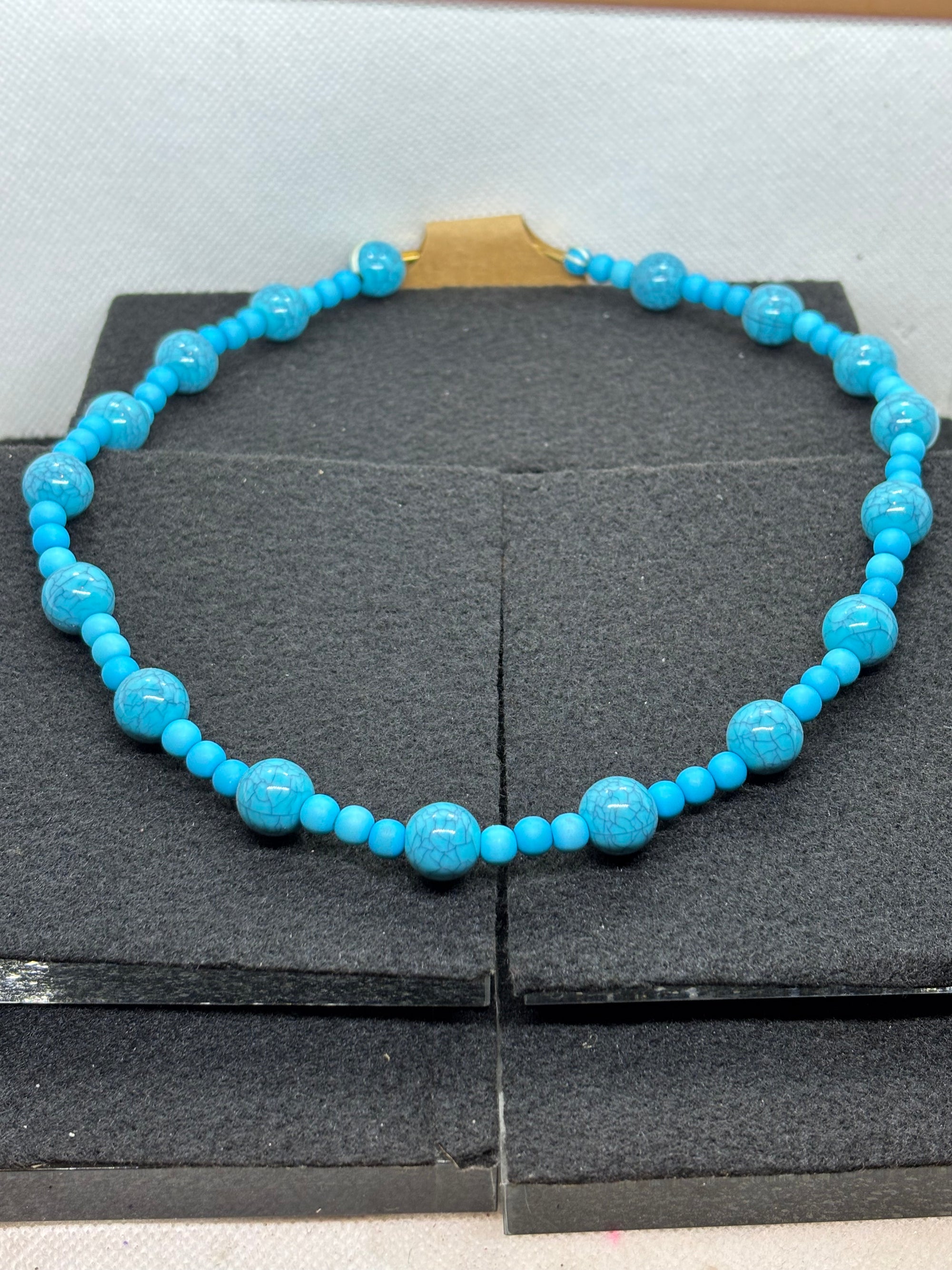 Blue Beaded Necklace