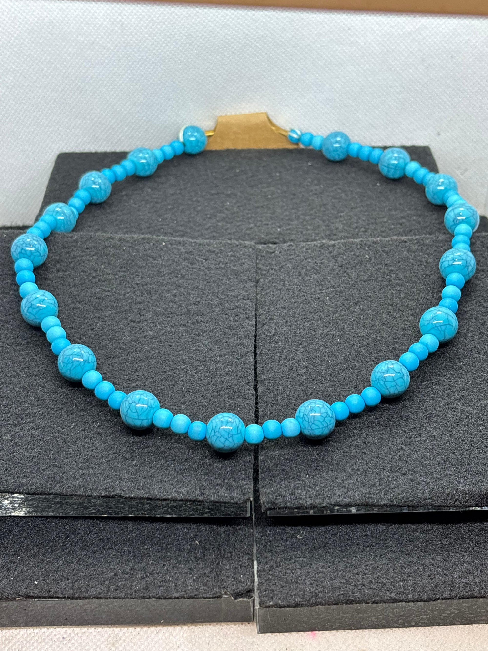 Blue Beaded Necklace
