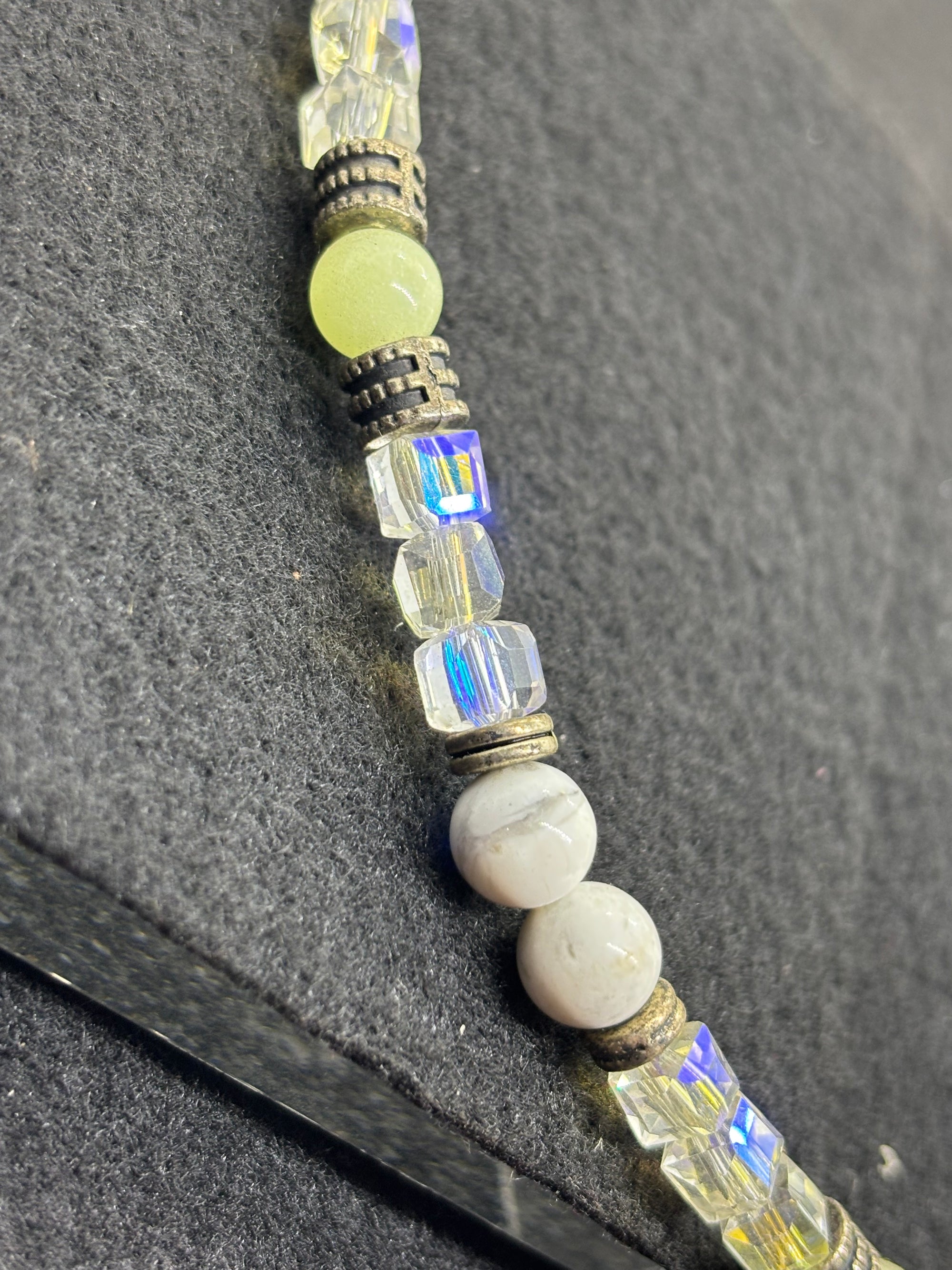 Glow in the Dark, Glass Beaded Necklace