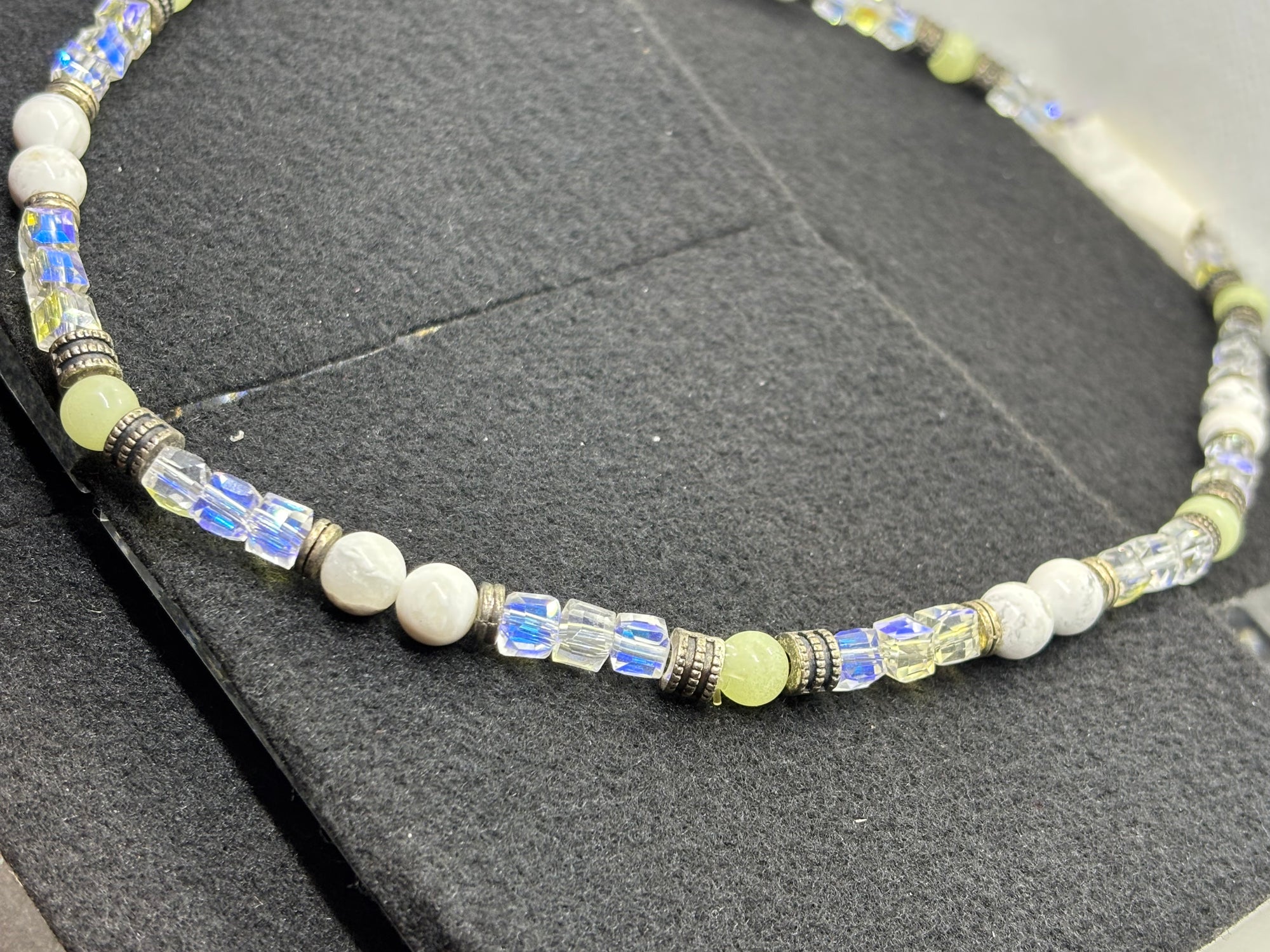 Glow in the Dark, Glass Beaded Necklace