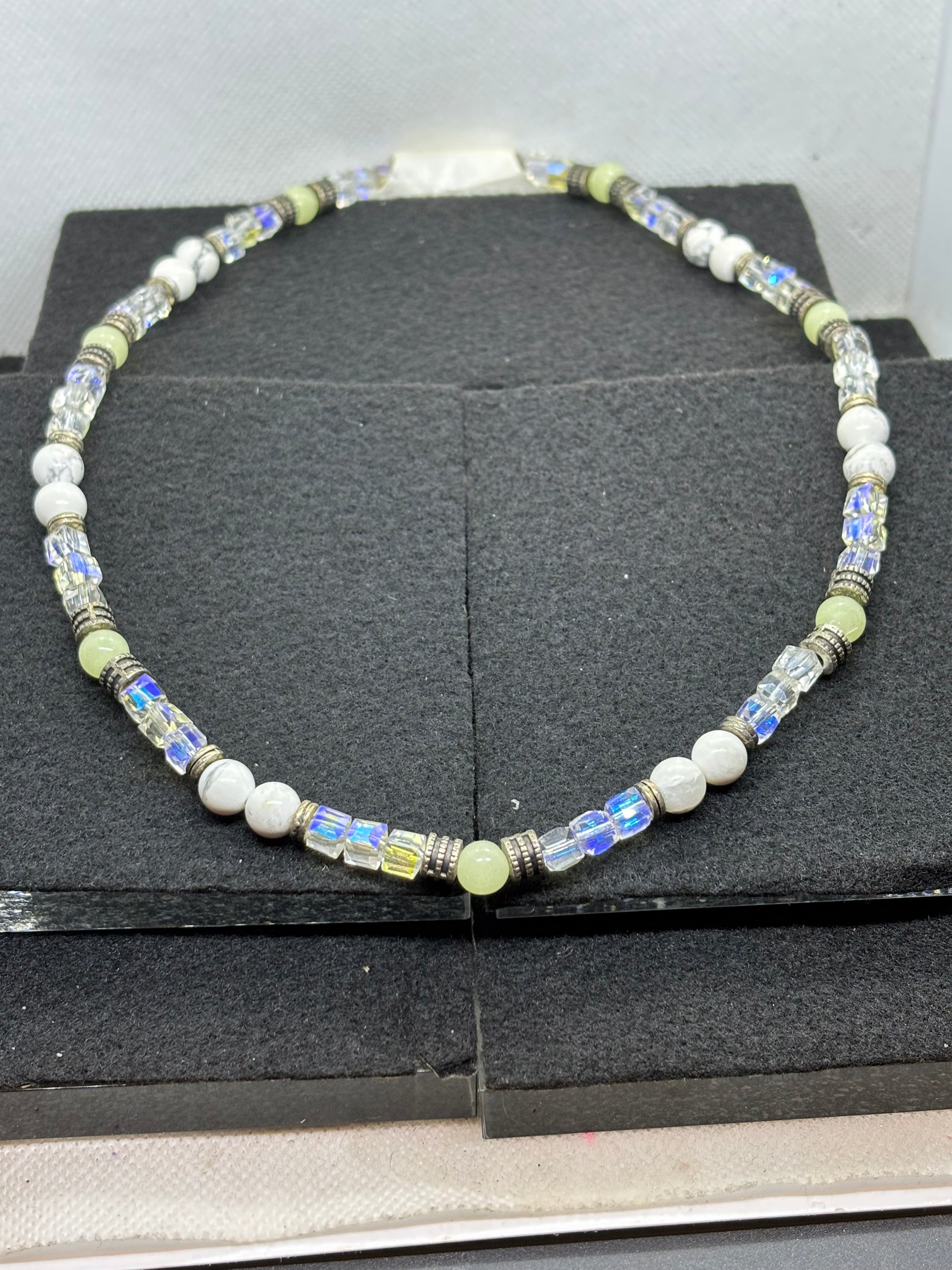 Glow in the Dark, Glass Beaded Necklace
