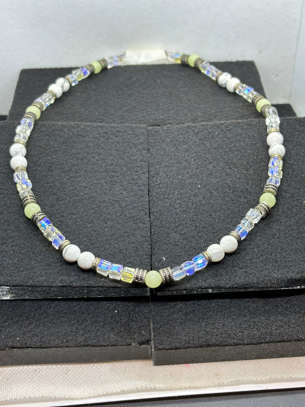Glow in the Dark, Glass Beaded Necklace