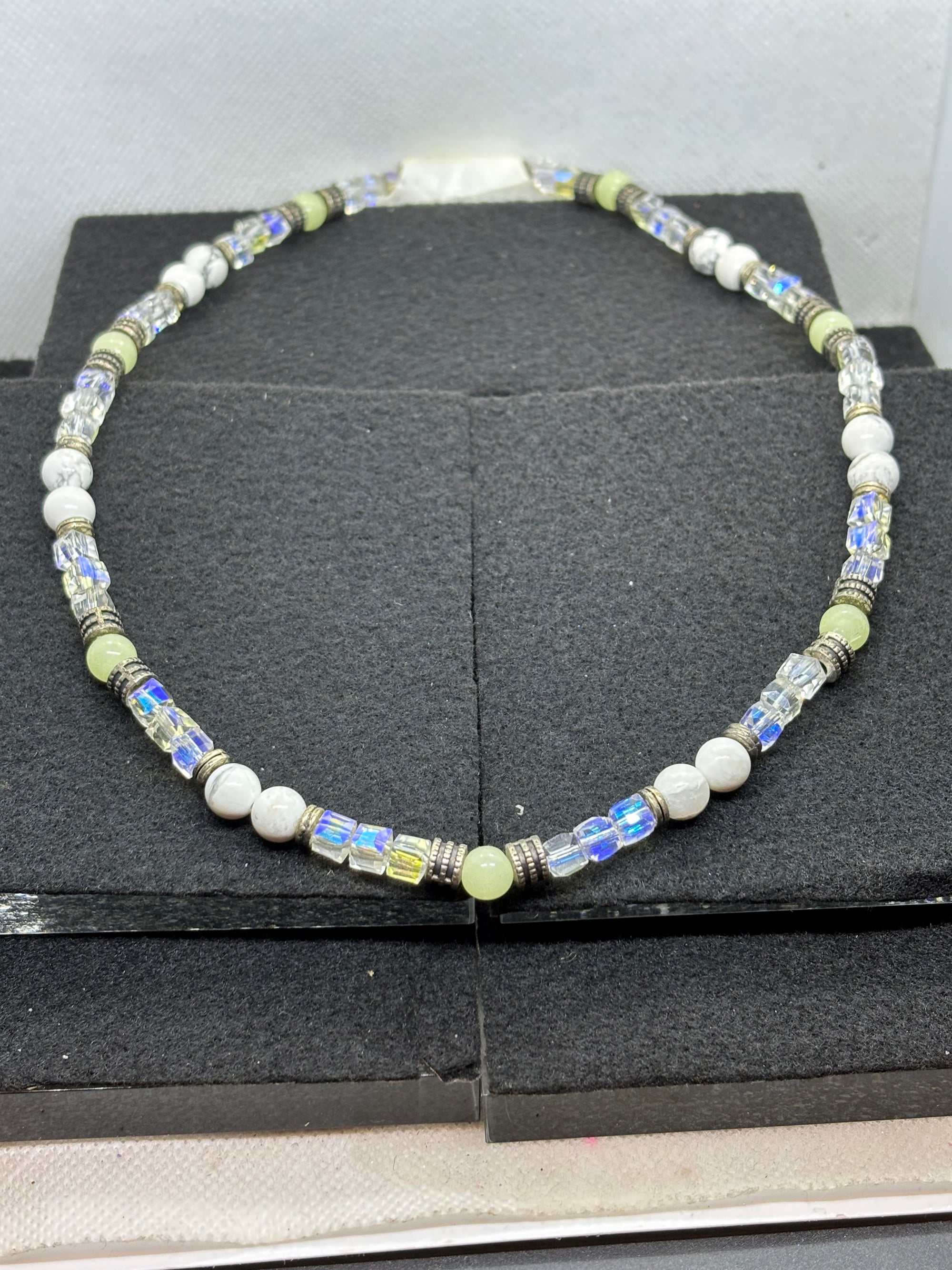Glow in the Dark, Glass Beaded Necklace