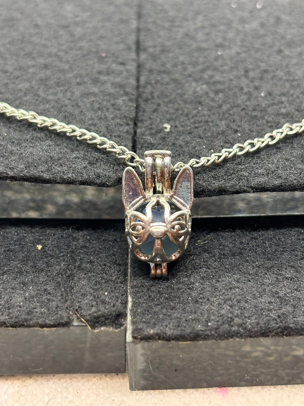 Bull Dog Cage Necklace