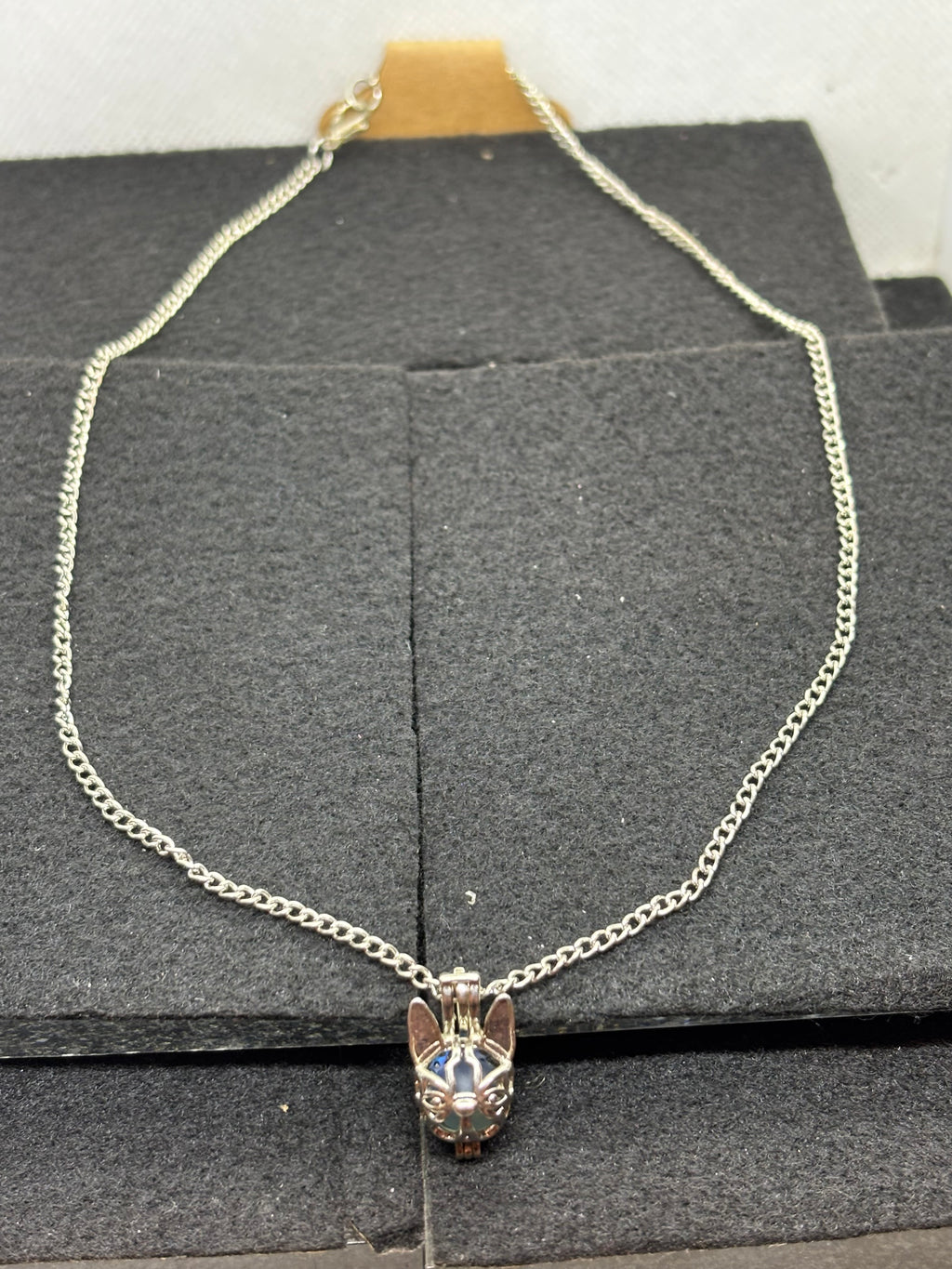 Bull Dog Cage Necklace