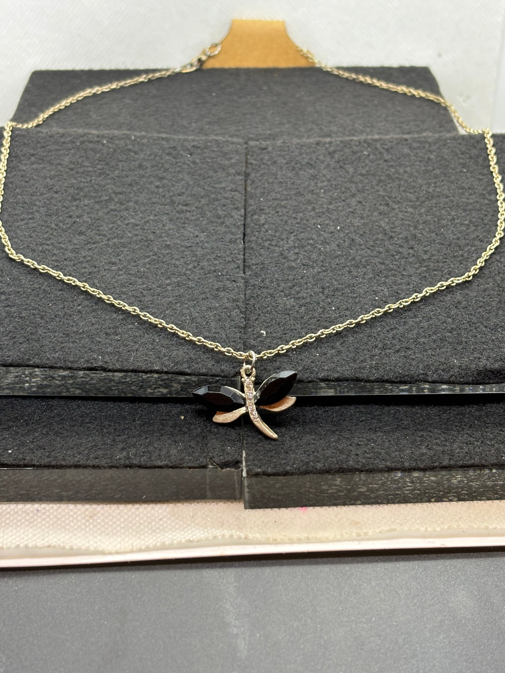 Black Dragonfly Necklace