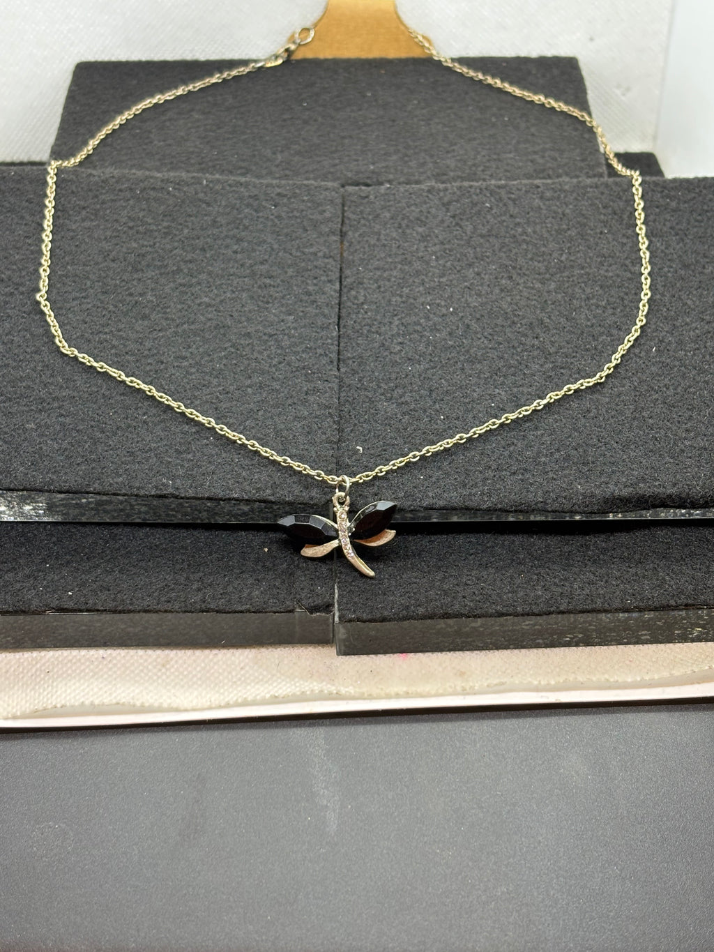 Black Dragonfly Necklace