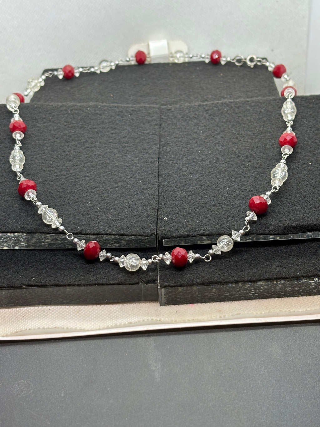 Red Beaded Necklace