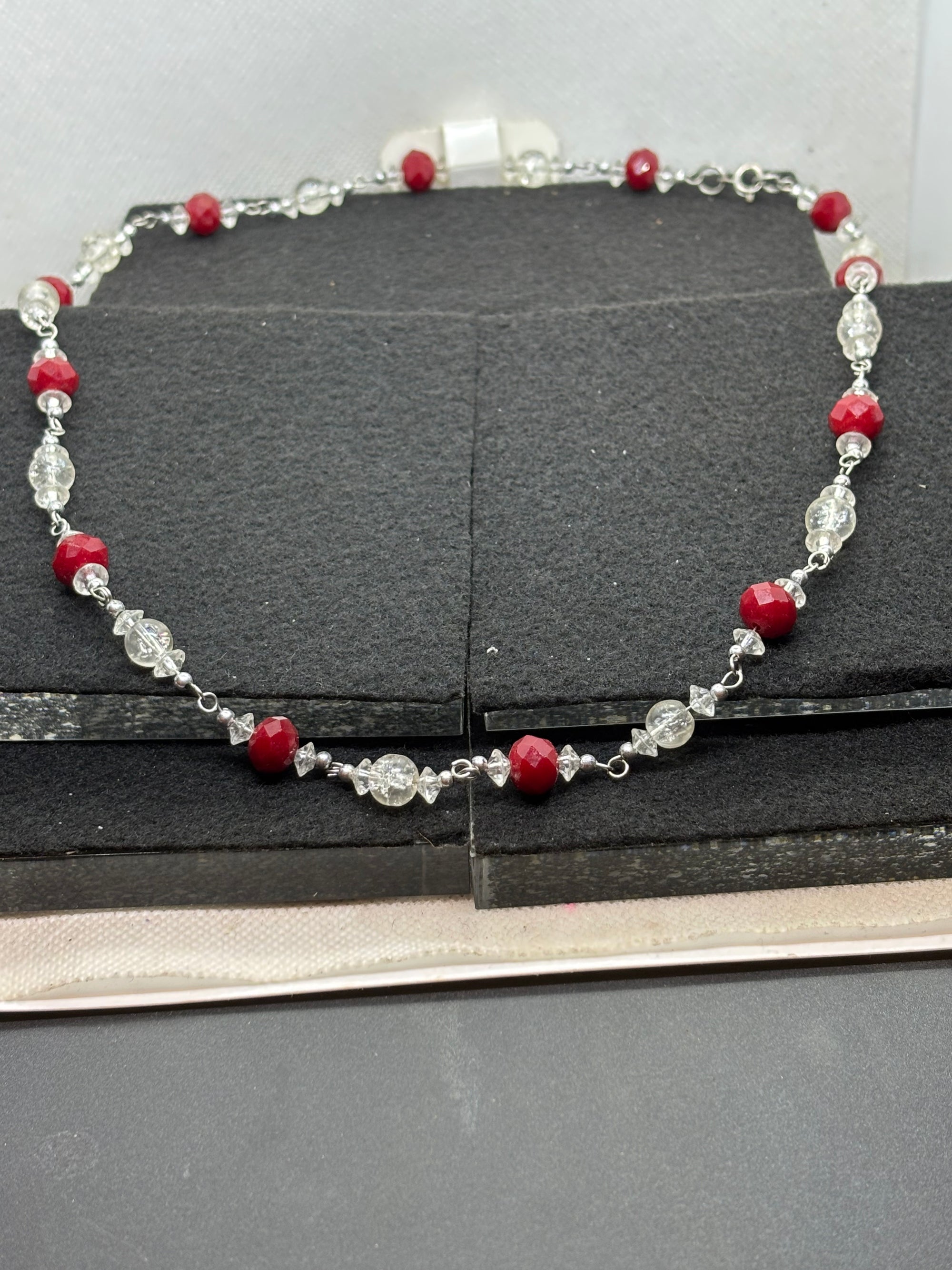 Red Beaded Necklace