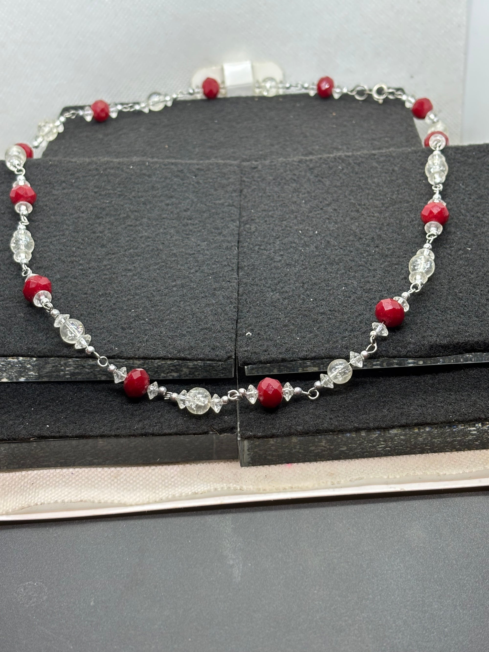 Red Beaded Necklace
