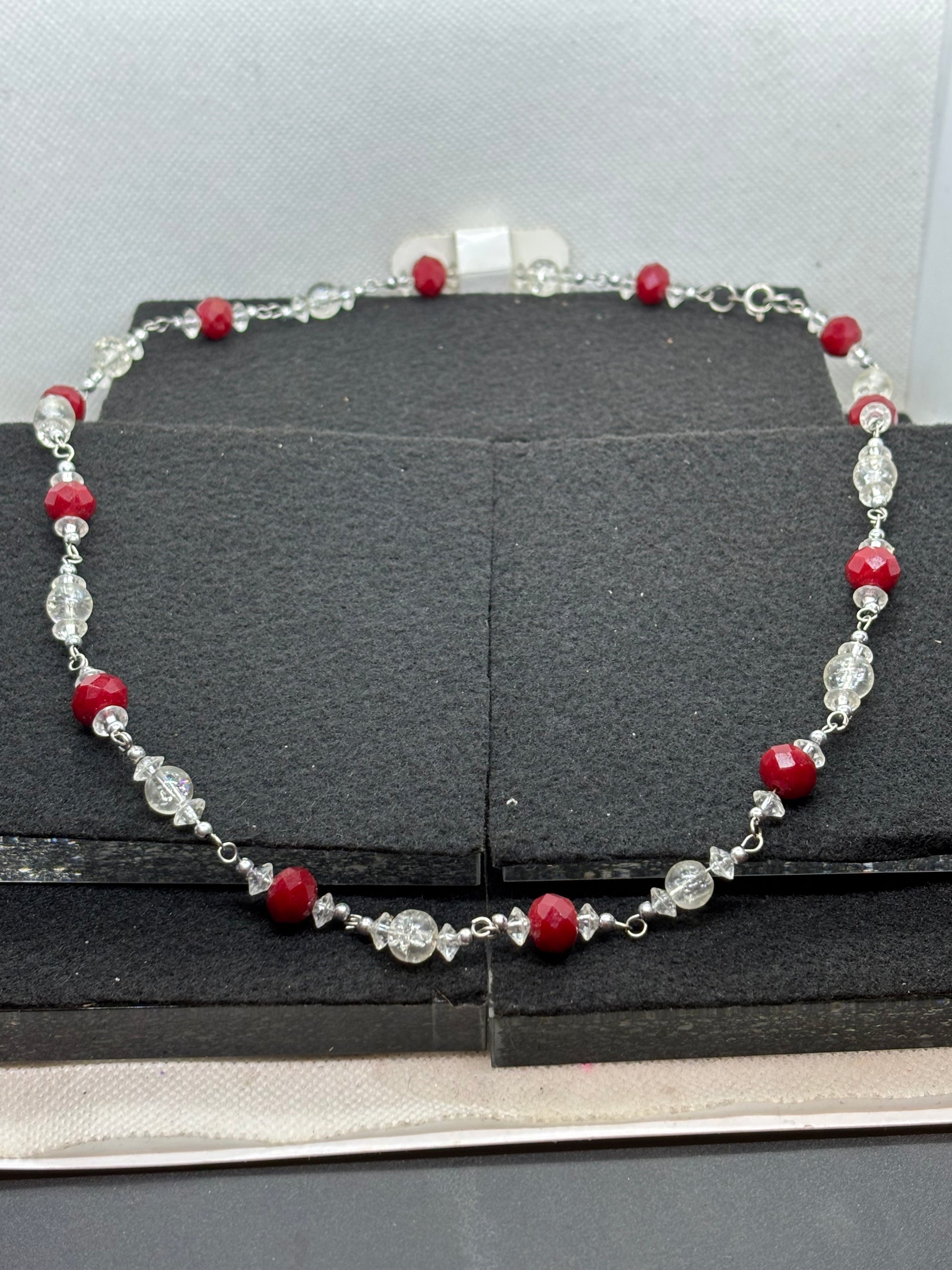 Red Beaded Necklace