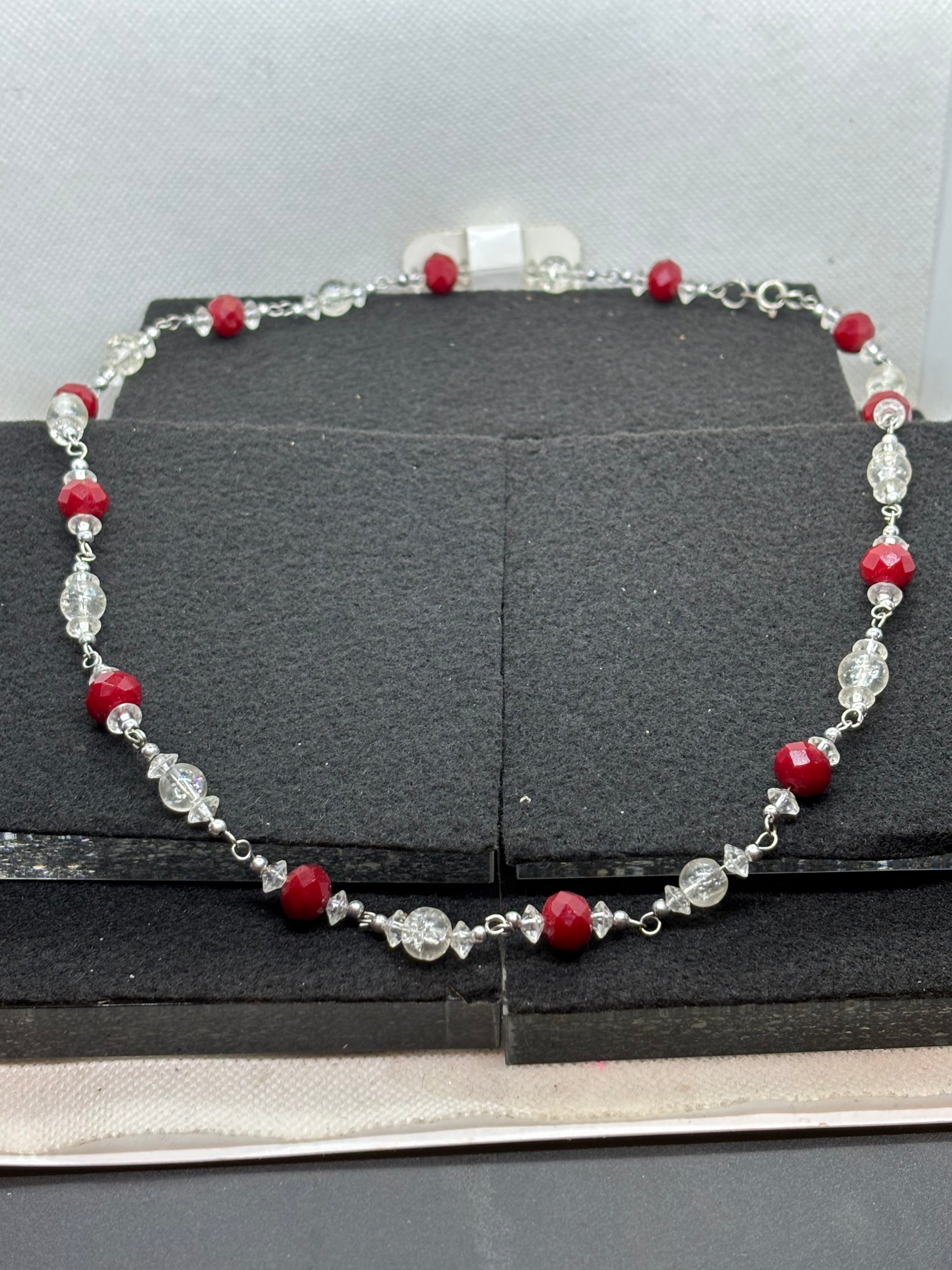 Red Beaded Necklace