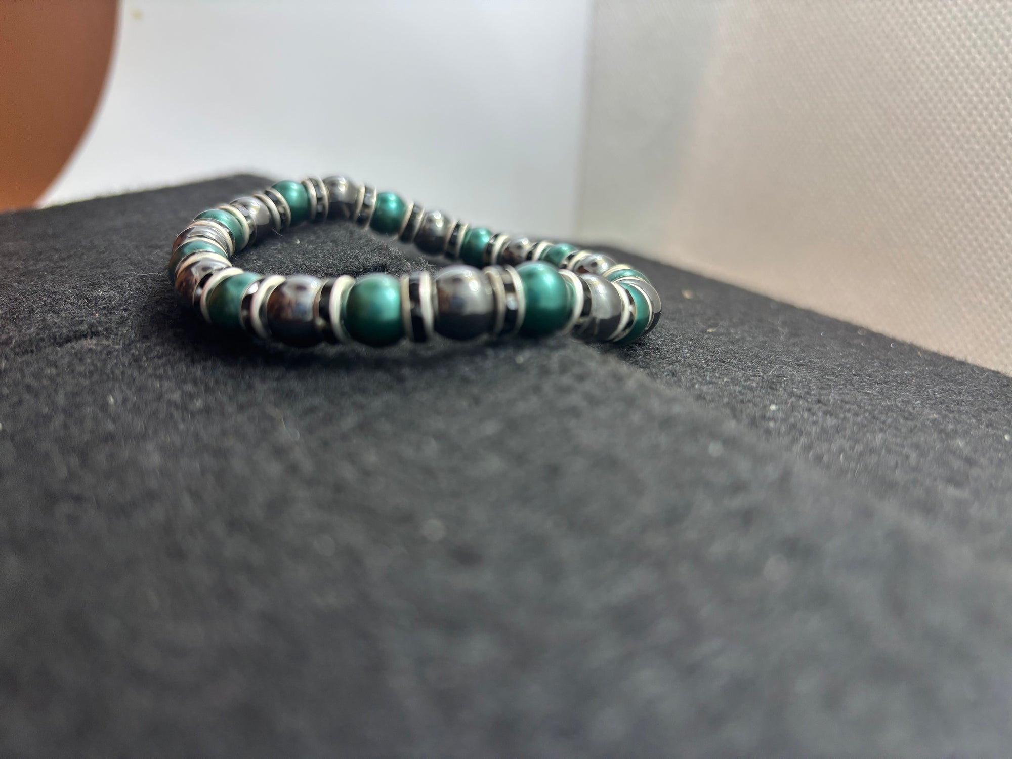 Hematite beaded bracelet